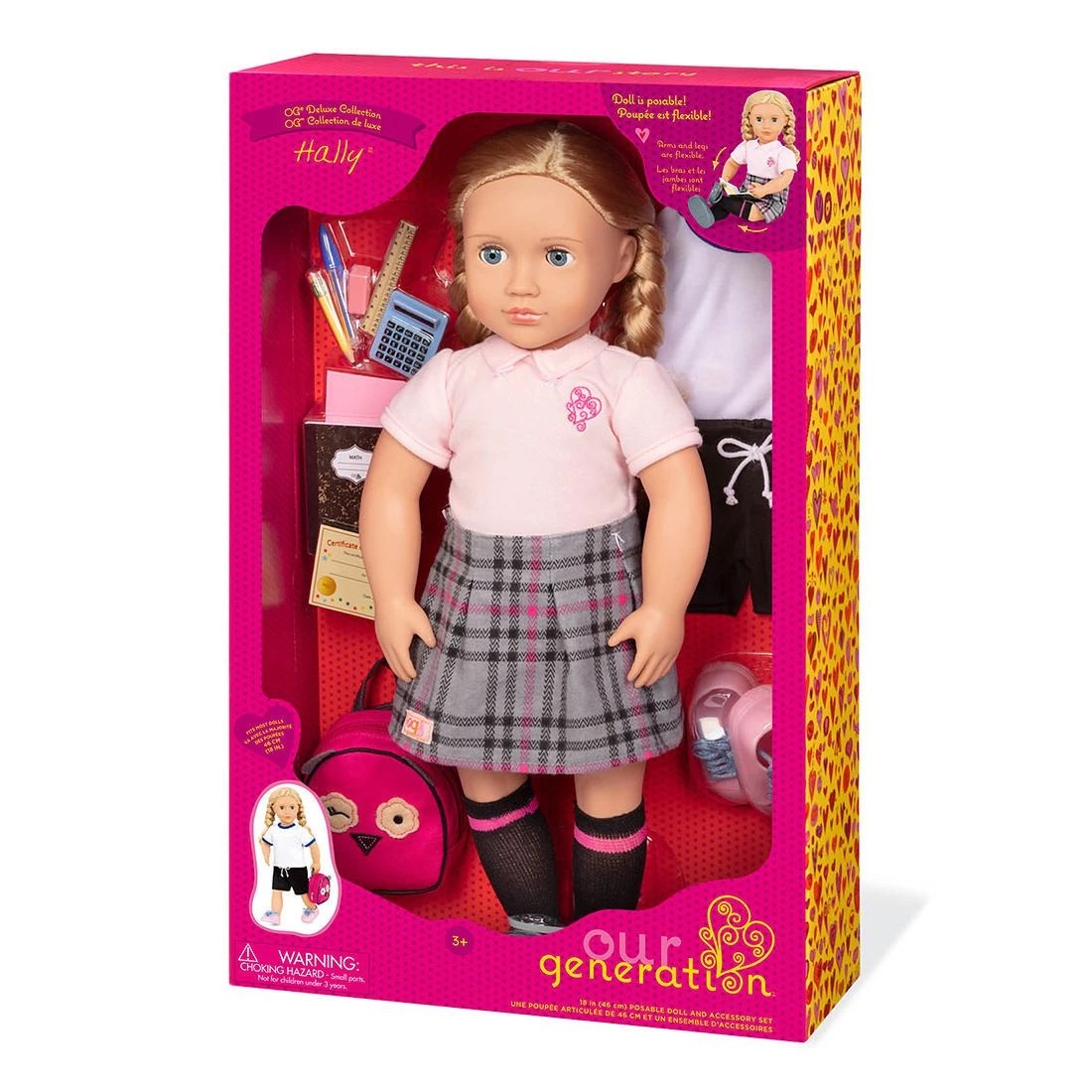 1 Our Generation Deluxe Hally Doll – with Book, 1 of 8