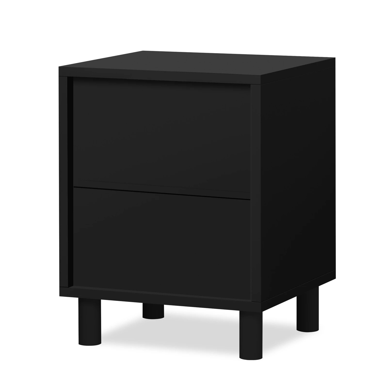 10 Alfordson Bedside Table Side Storage Nightstand 2 Drawers Cabinet - Black, 10 of 10