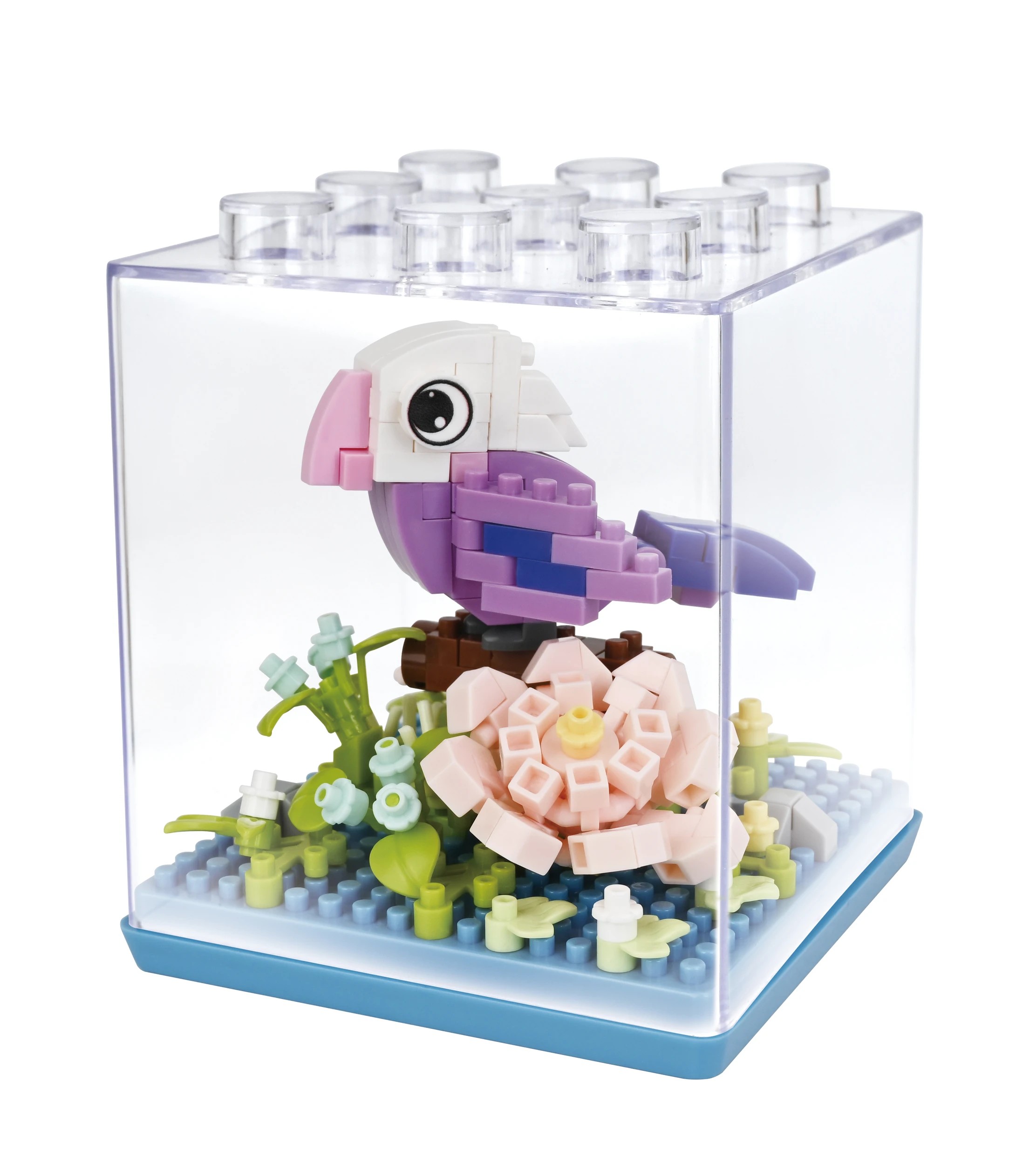 4 Mini Blocks Animal Series: Parrot in Case - Assorted, 4 of 6