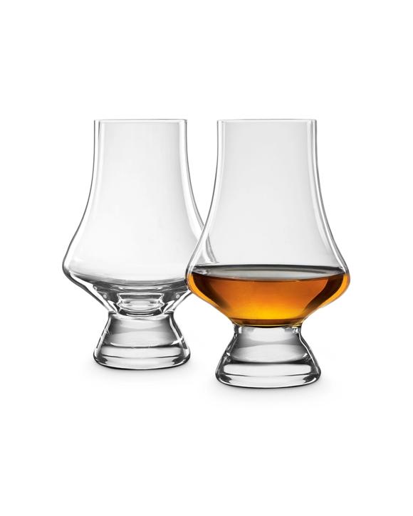 Final Touch 2pc Whiskey Taster Glass Drinkware Durashield Crystal - Clear