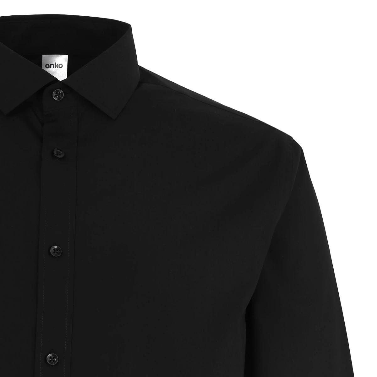 7 Work Long Sleeve Business Shirt Black, 7 of 7