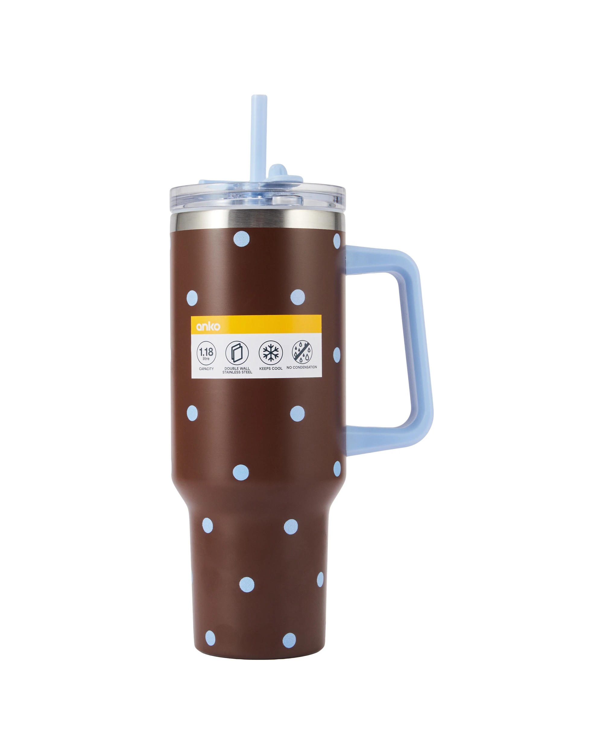 7 1.18L Jumbo Tumbler with Handle - Brown, 7 of 7