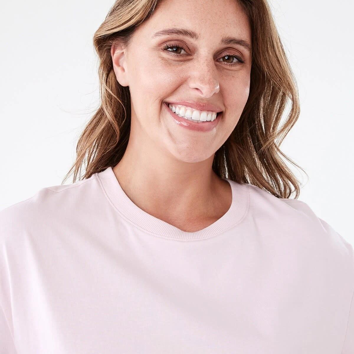4 Short Sleeve Oversized Boyfriend T-shirt SOFT BLOSSOM, 4 of 5