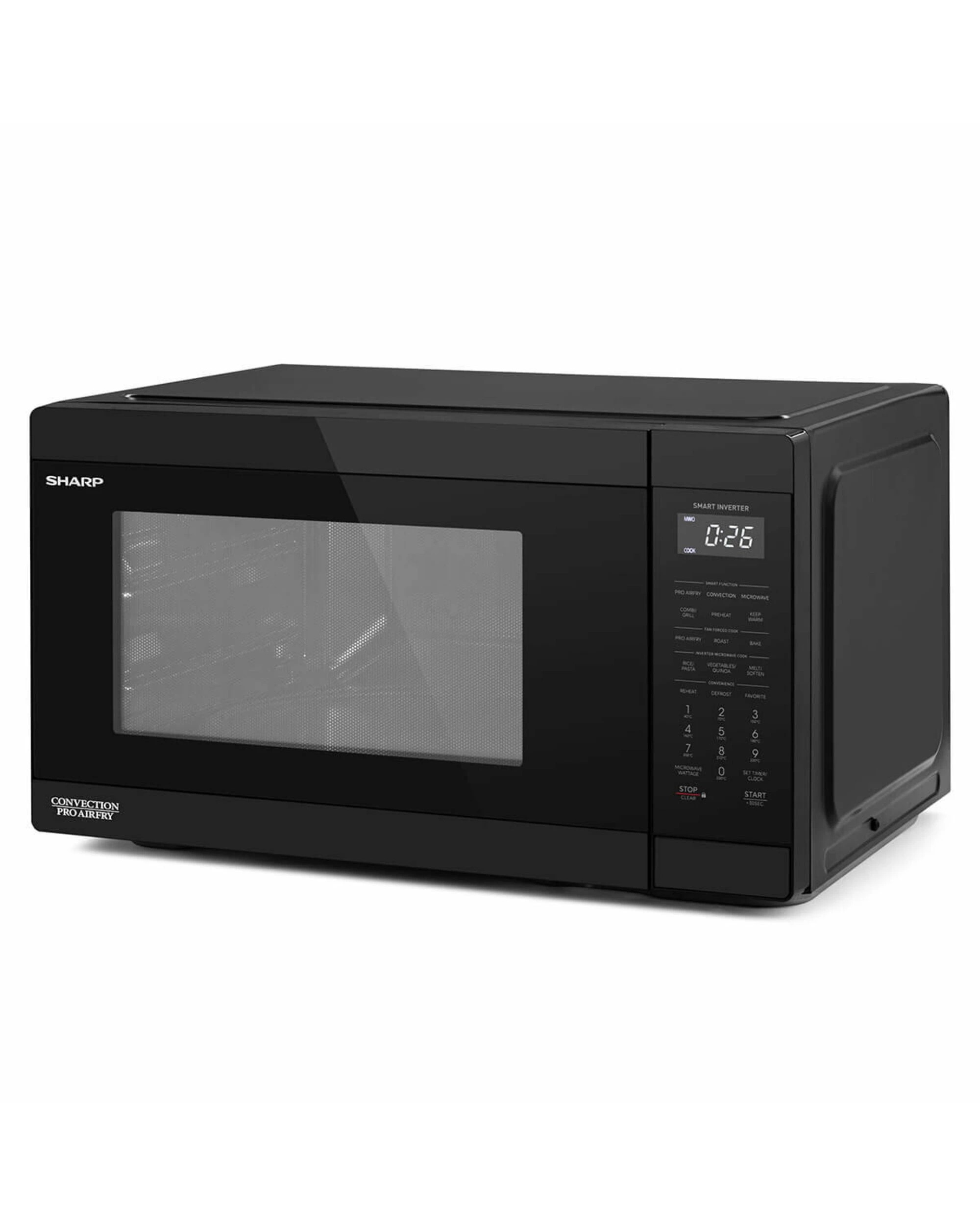 4 Sharp 26L 1000W Inverter Microwave with Convection and Pro Airfry Black, 4 of 5