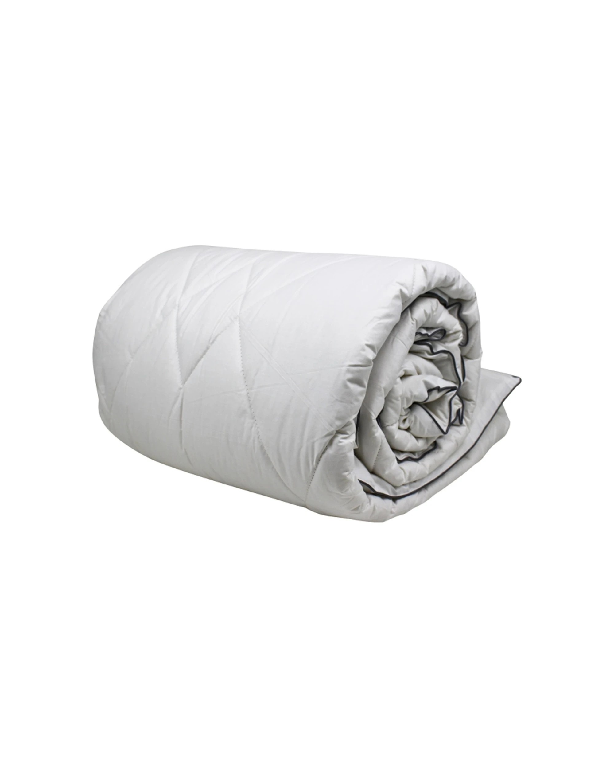 1 Bas Phillips Washable Wool Quilt 500Gsm Cotton Japara Cover - Single Bed - White, 1 of 7