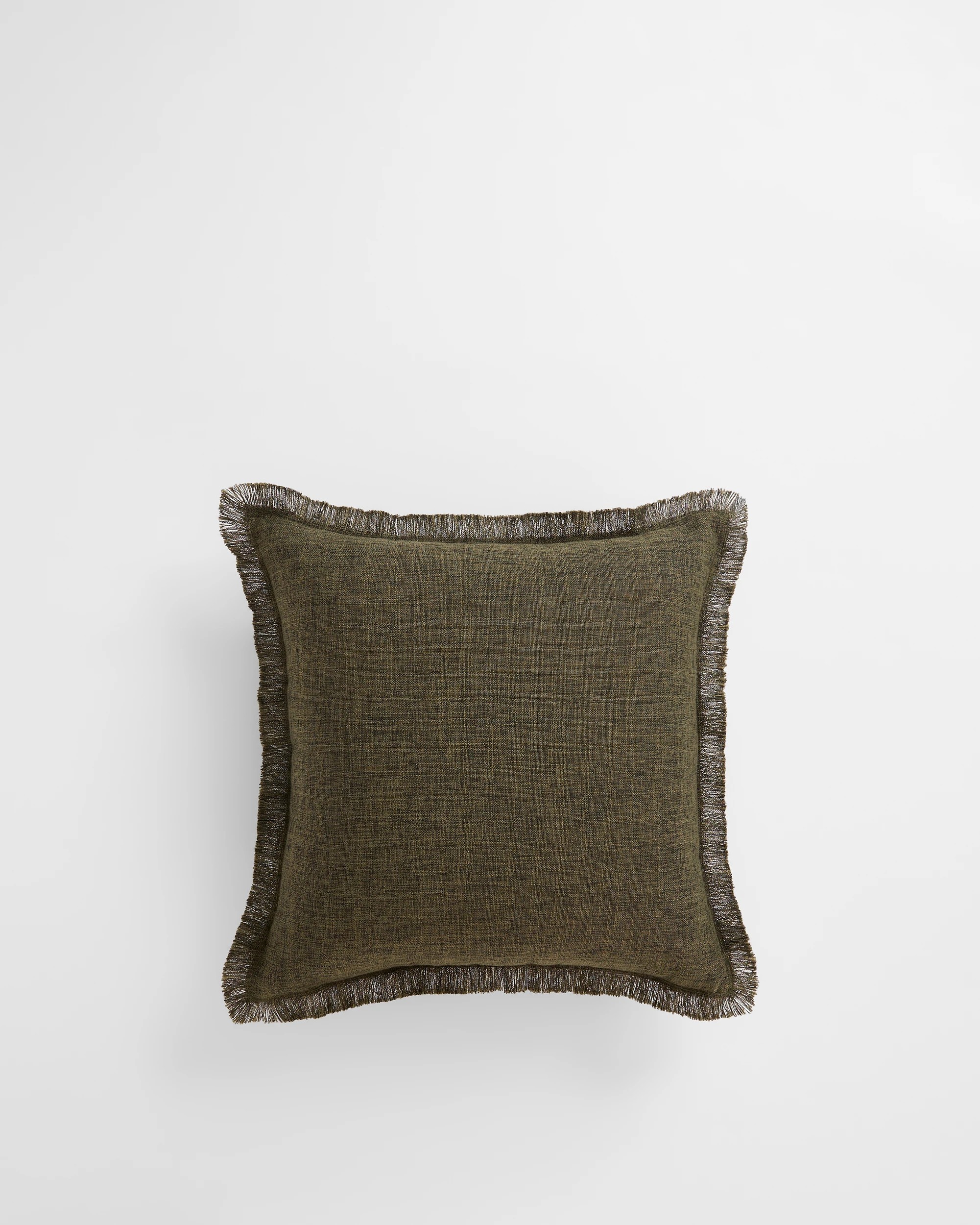 1 Target Ellerie Fringe Cushion - Green, 1 of 2