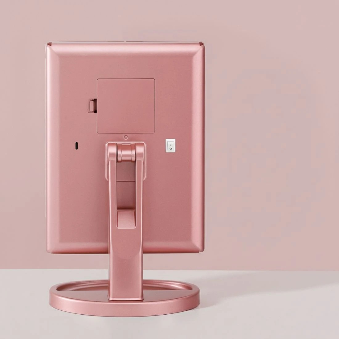 5 Embellir Tri-fold Makeup Mirror 1X2X3X Magnifying with LED Light Travel Portable - Pink, 5 of 6