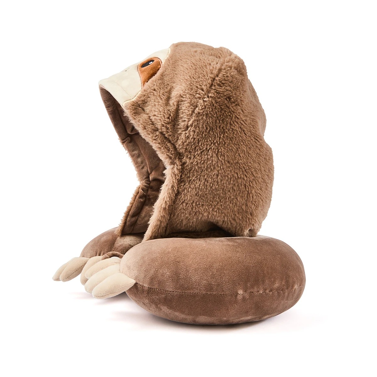 5 Plush Hood Pillow - Sloth, 5 of 10