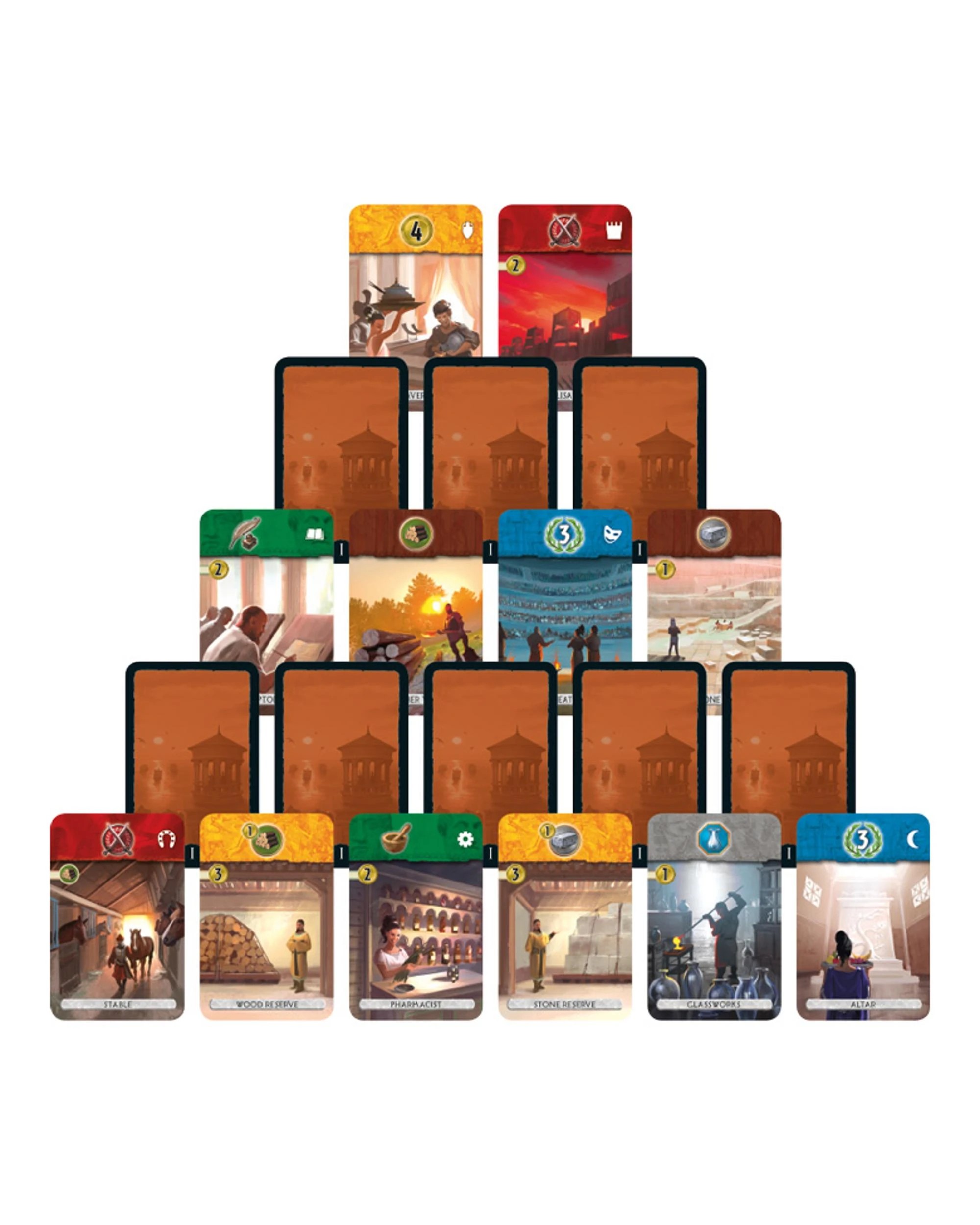 6 7 Wonders Duel Board Game, 6 of 9