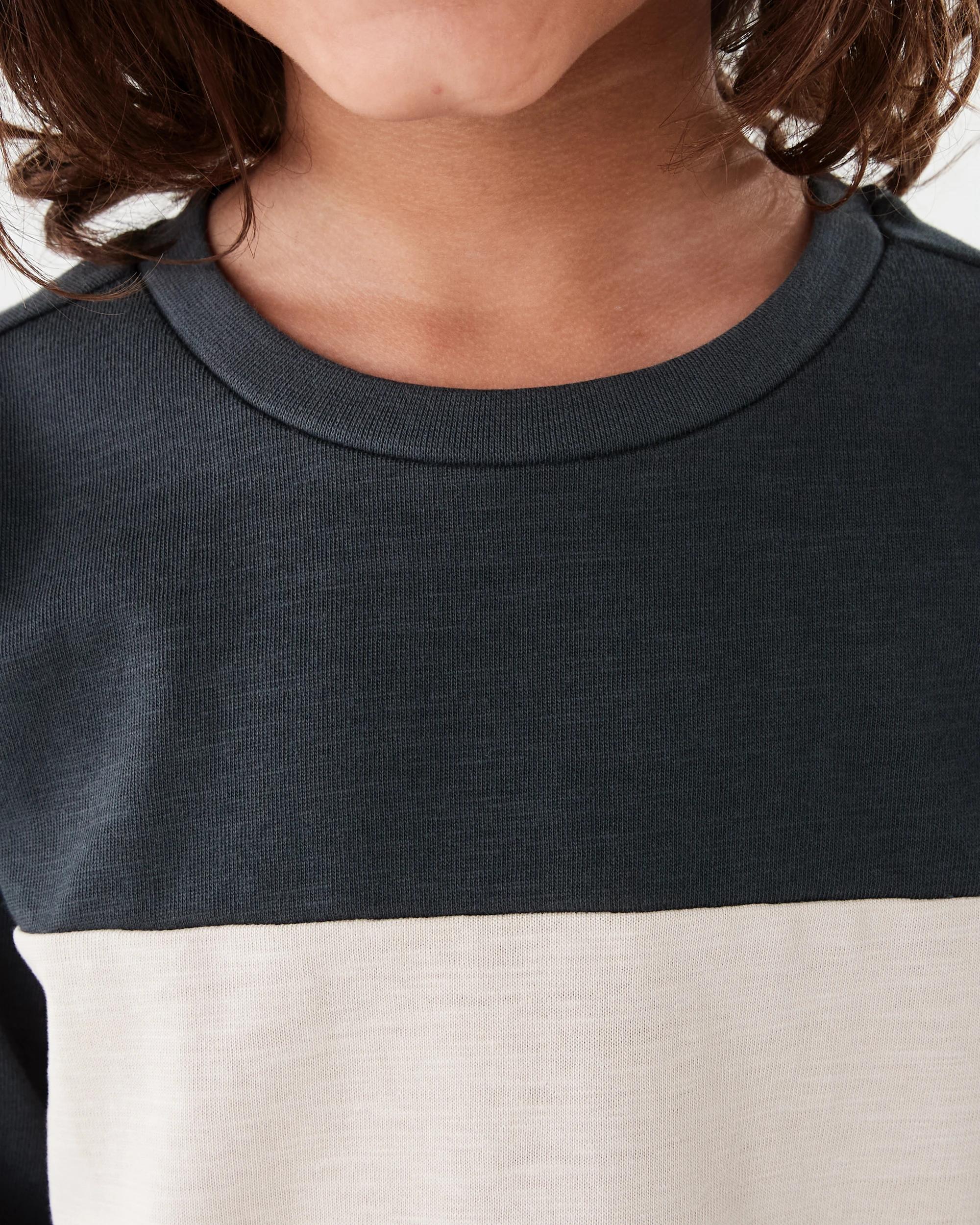 4 Long Sleeve Panel T-shirt Mlky Brwn, 4 of 7