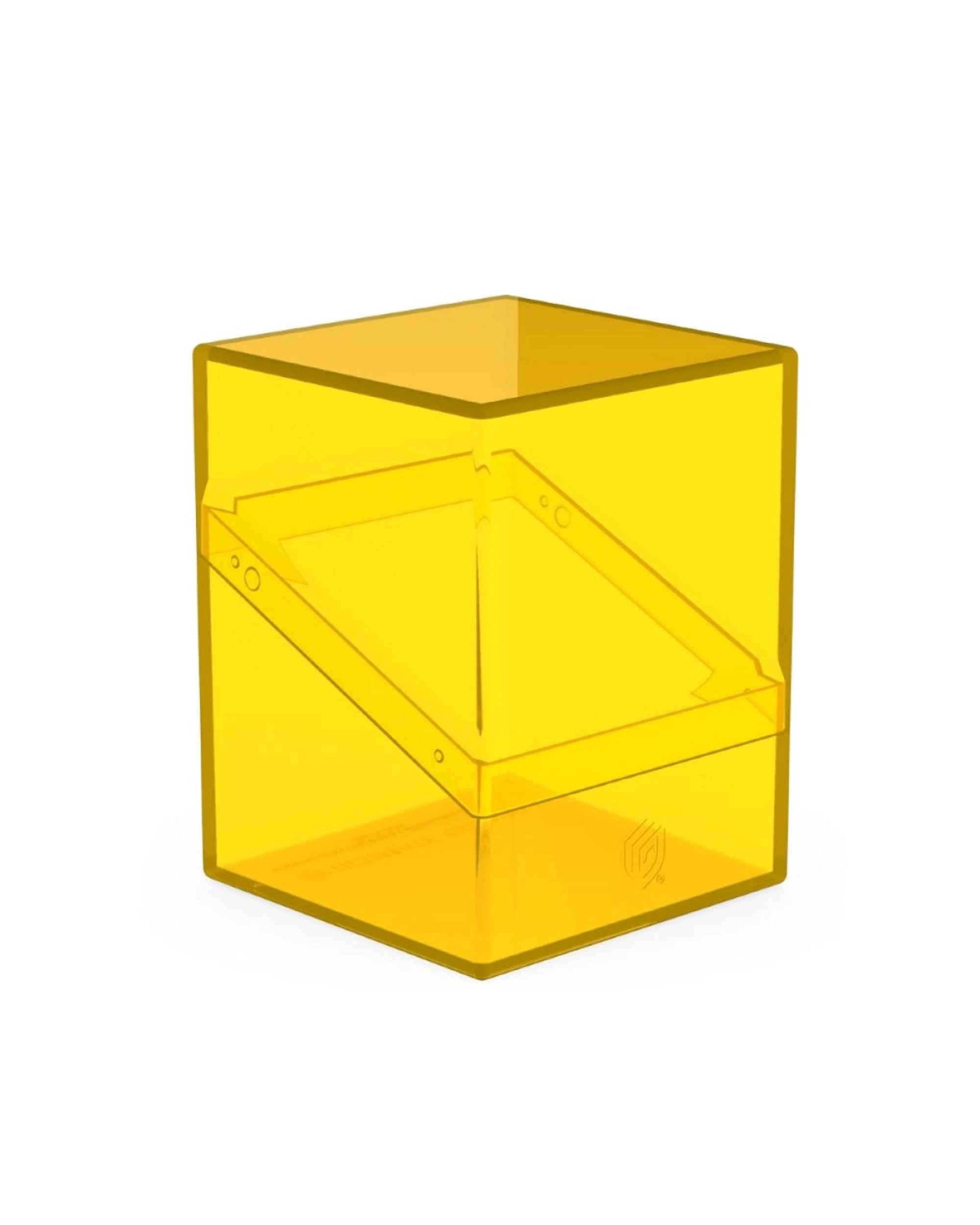 1 Ultimate Guard Boulder 100+ Clear Deck Case - Amber - Yellow, 1 of 3