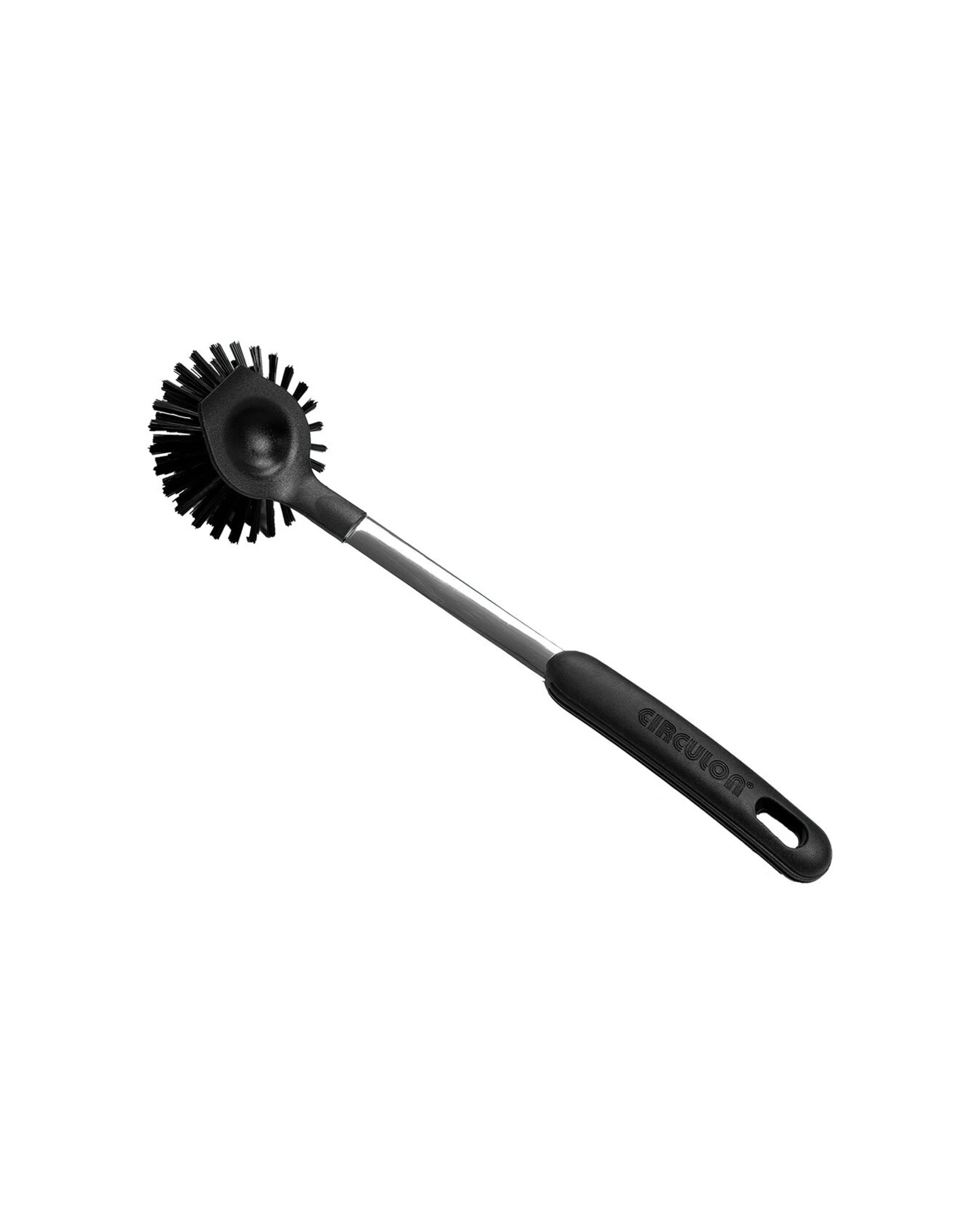 3 Circulon Cleaning Brush With Scraper Head Stainless Steel Nylon Bristles - Black, 3 of 3
