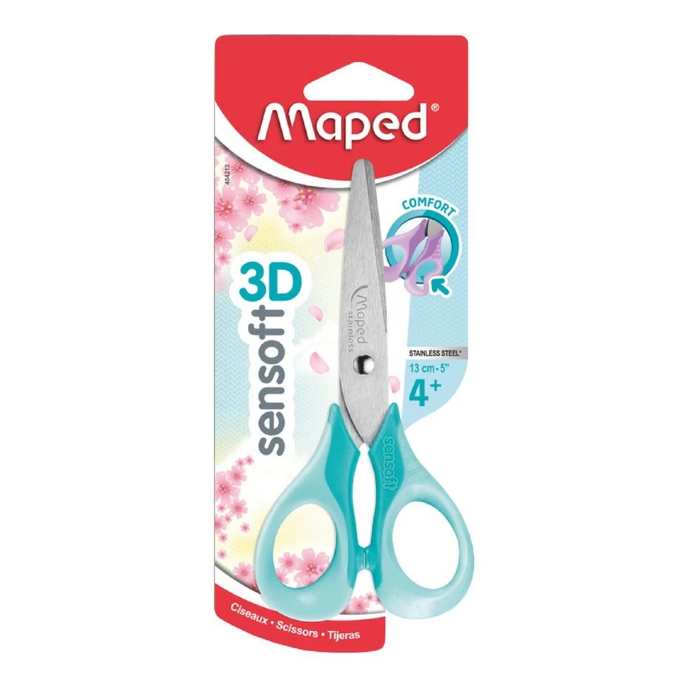 6 Maped Sensoft Scissors 13cm Assorted Pastel, 6 of 6