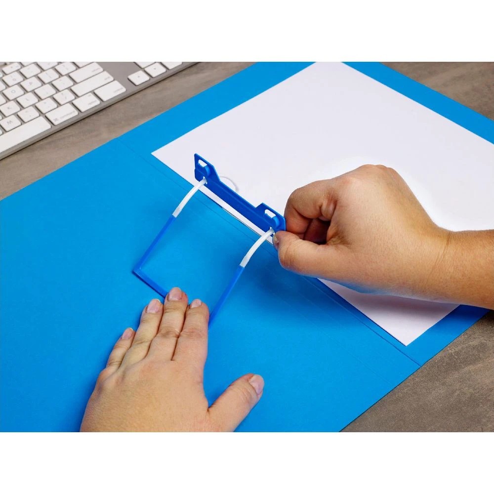 3 Avery Foolscap Tubeclip File Blue, 3 of 6