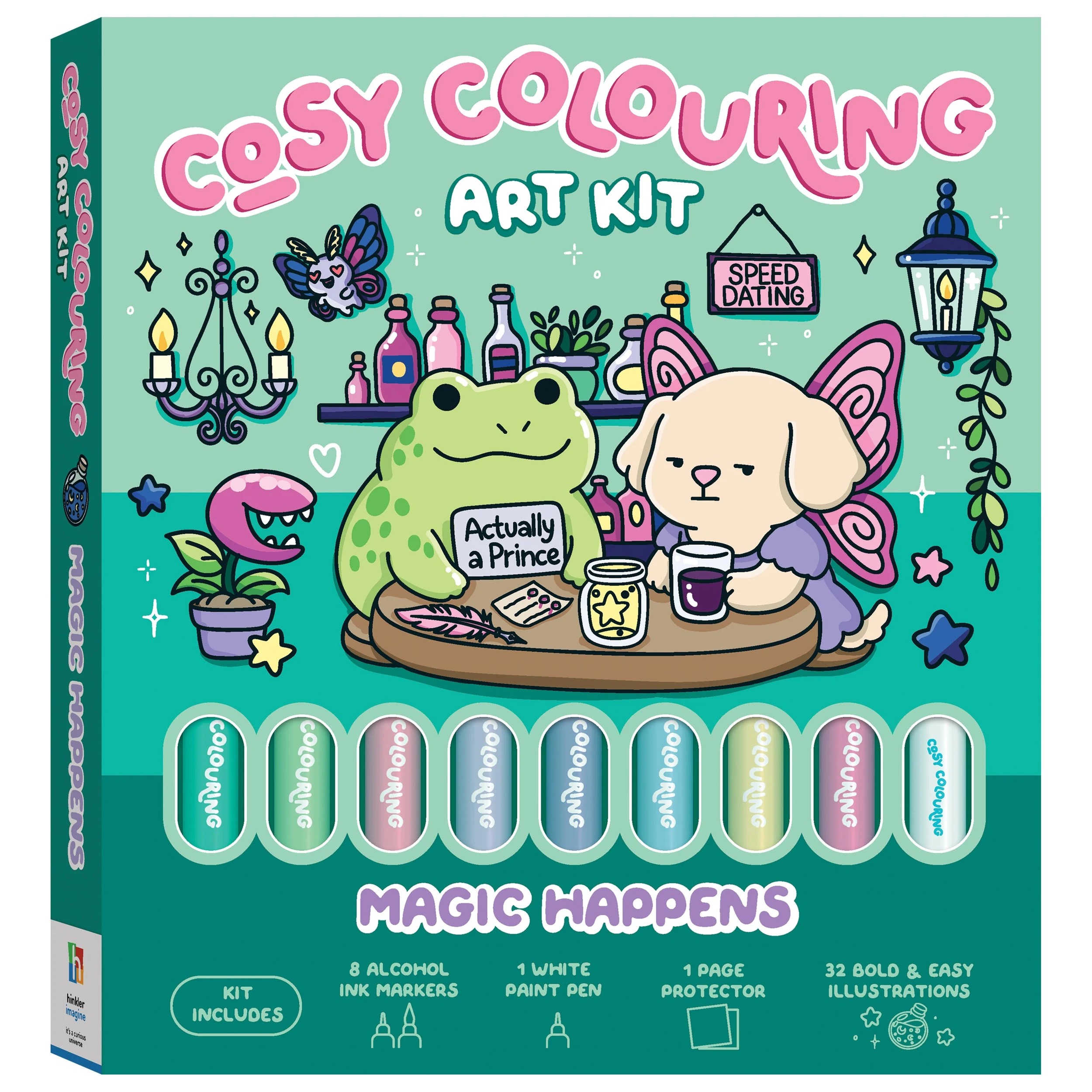 1 Art Maker Cosy Colouring Art Kit: Magic Happens - Book, 1 of 5