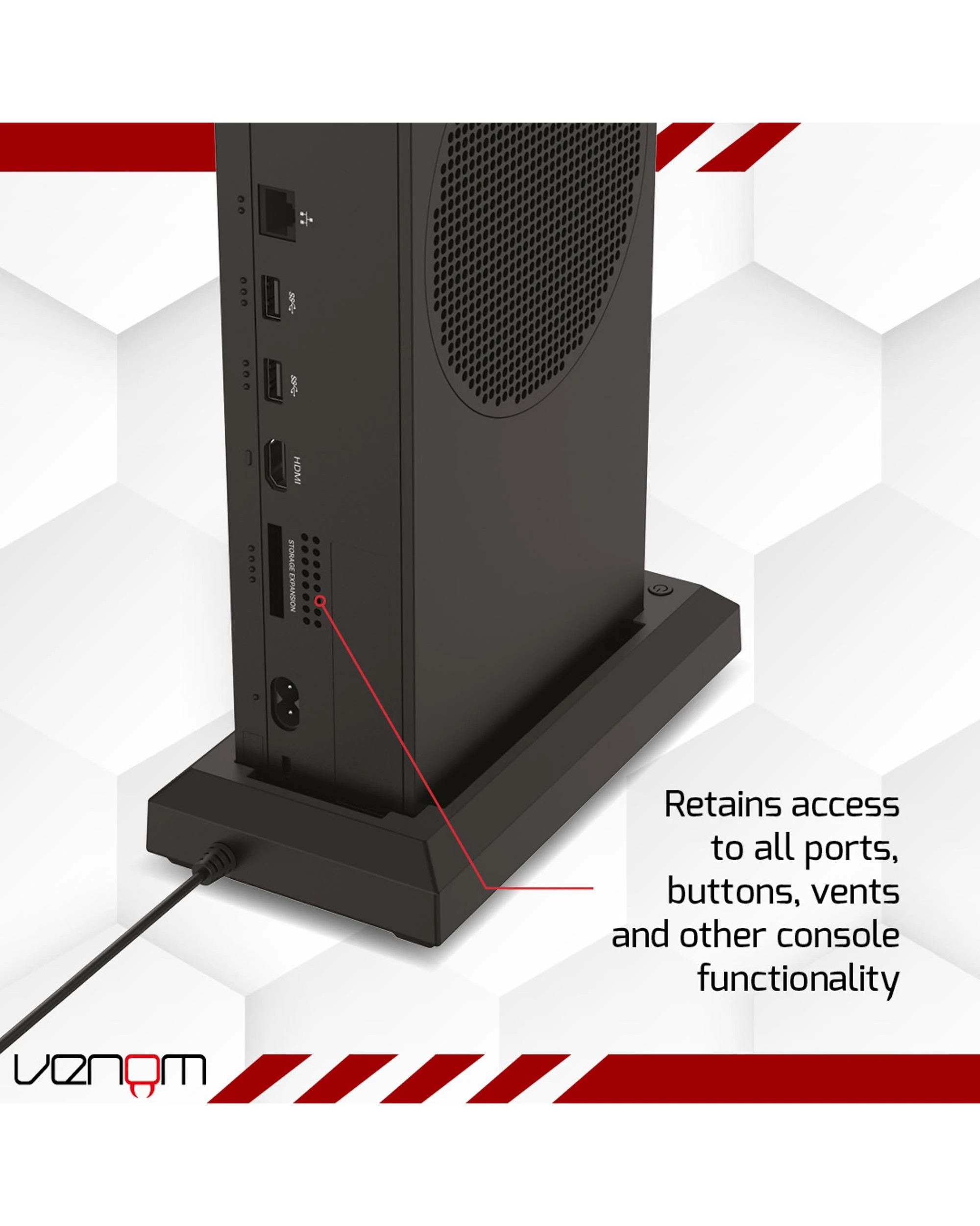 7 Venom Gaming Colour Change LED Stand for Xbox Series S - Black, 7 of 7