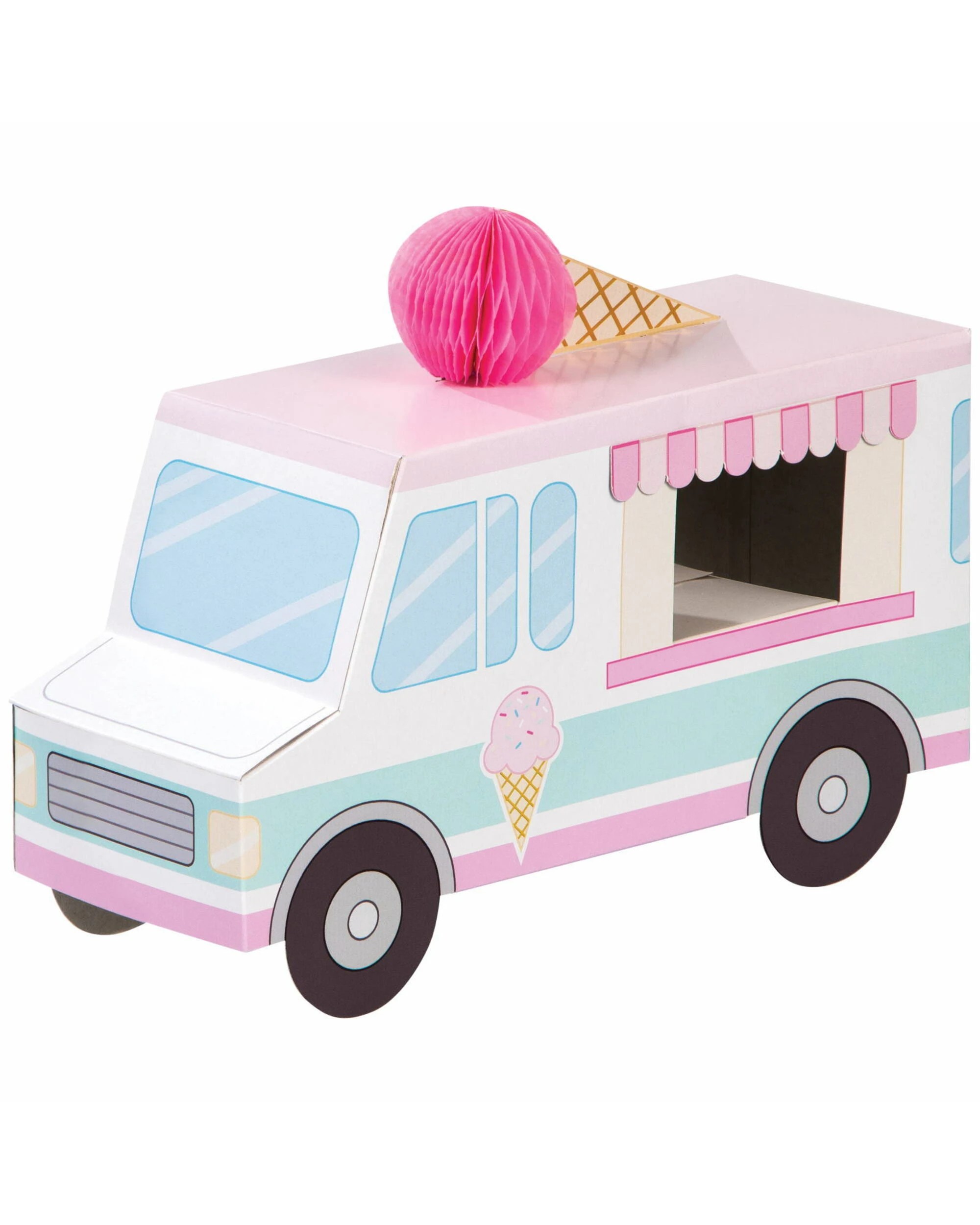 1 Creative Converting Ice Cream Party Van 3D Centrepiece - Multi, 1 of 1