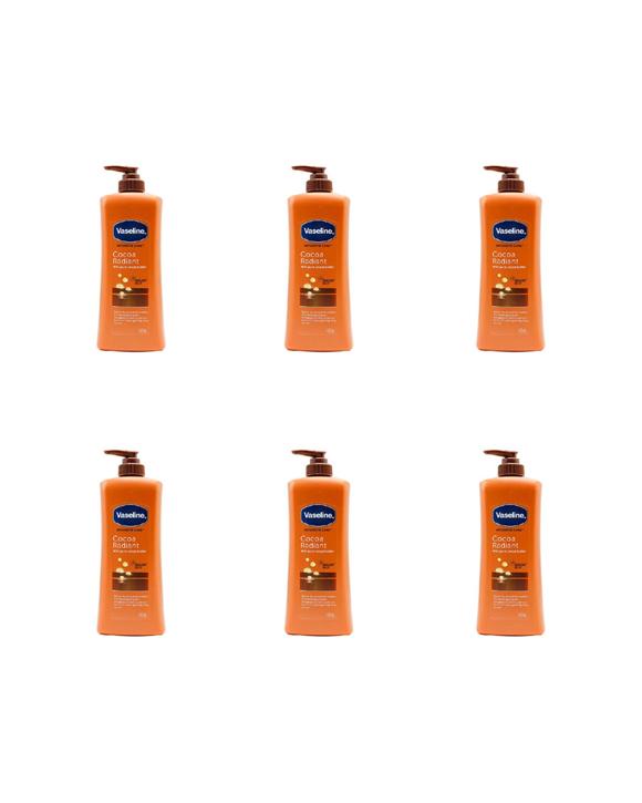 Vaseline Intensive Care Cocoa Radiant Body Lotion 6PK 400ml Pure Cocoa - Orange