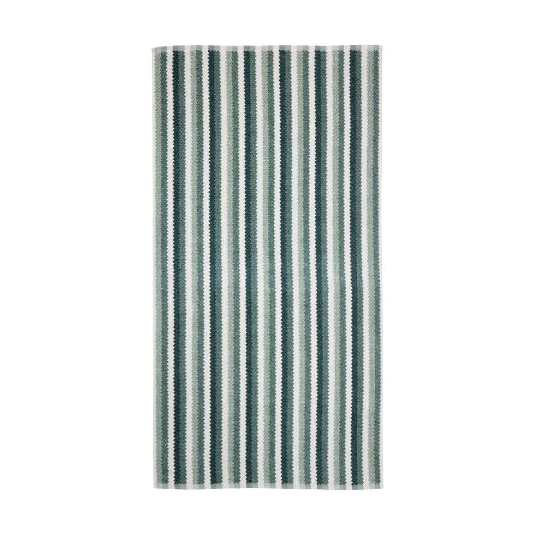 3 Multi Stripe Cotton Bath Towel - Teal, 3 of 6