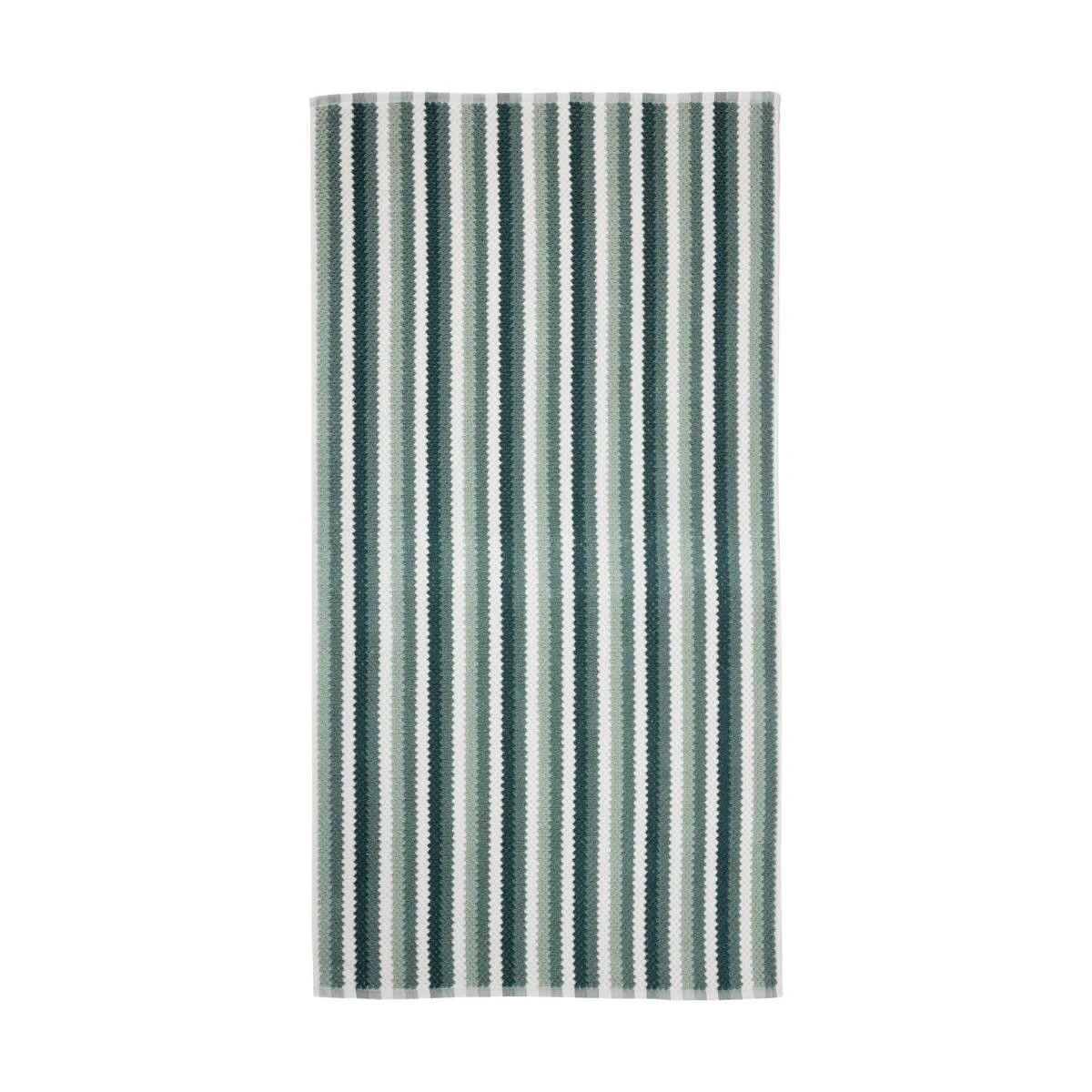 3 Multi Stripe Cotton Bath Towel - Teal, 3 of 6