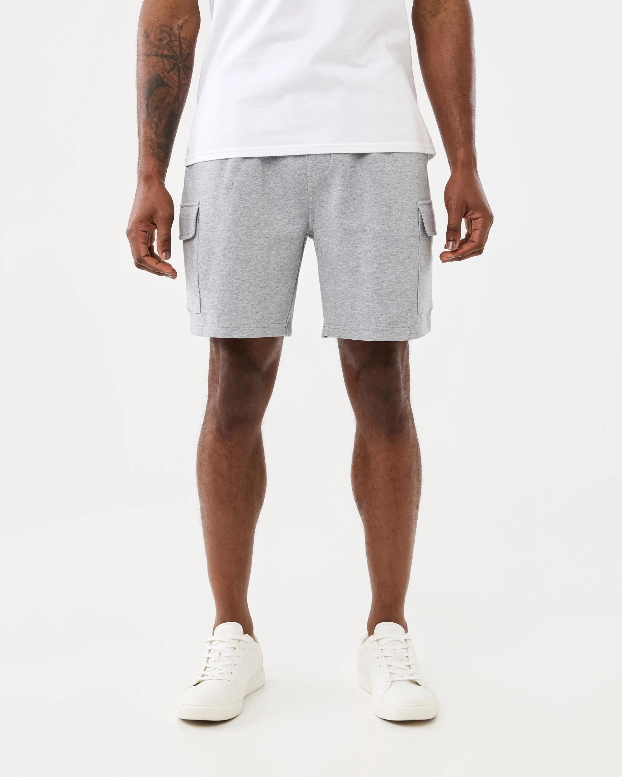 7 Interlock Cargo Shorts Grey Marle, 7 of 7