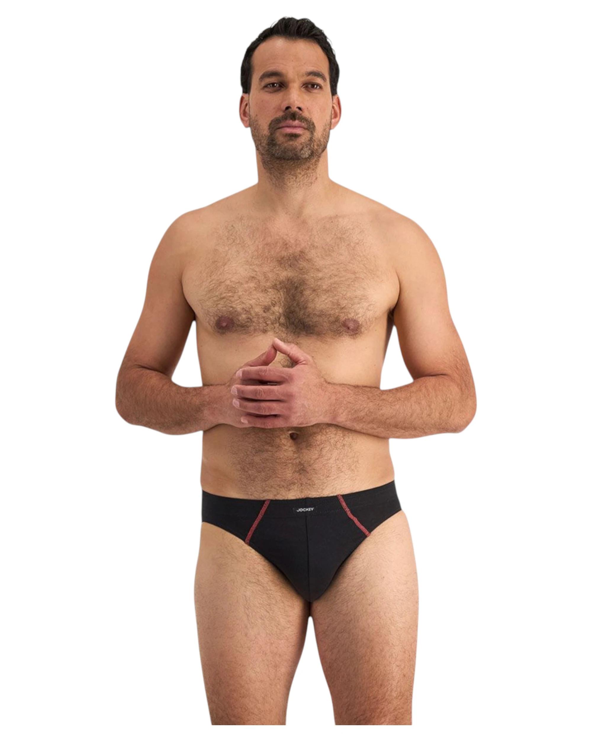 4 Jockey 20 Pack Mens Cotton Briefs / Grey/ Red Underwear BLACK/GREY/RED, 4 of 10