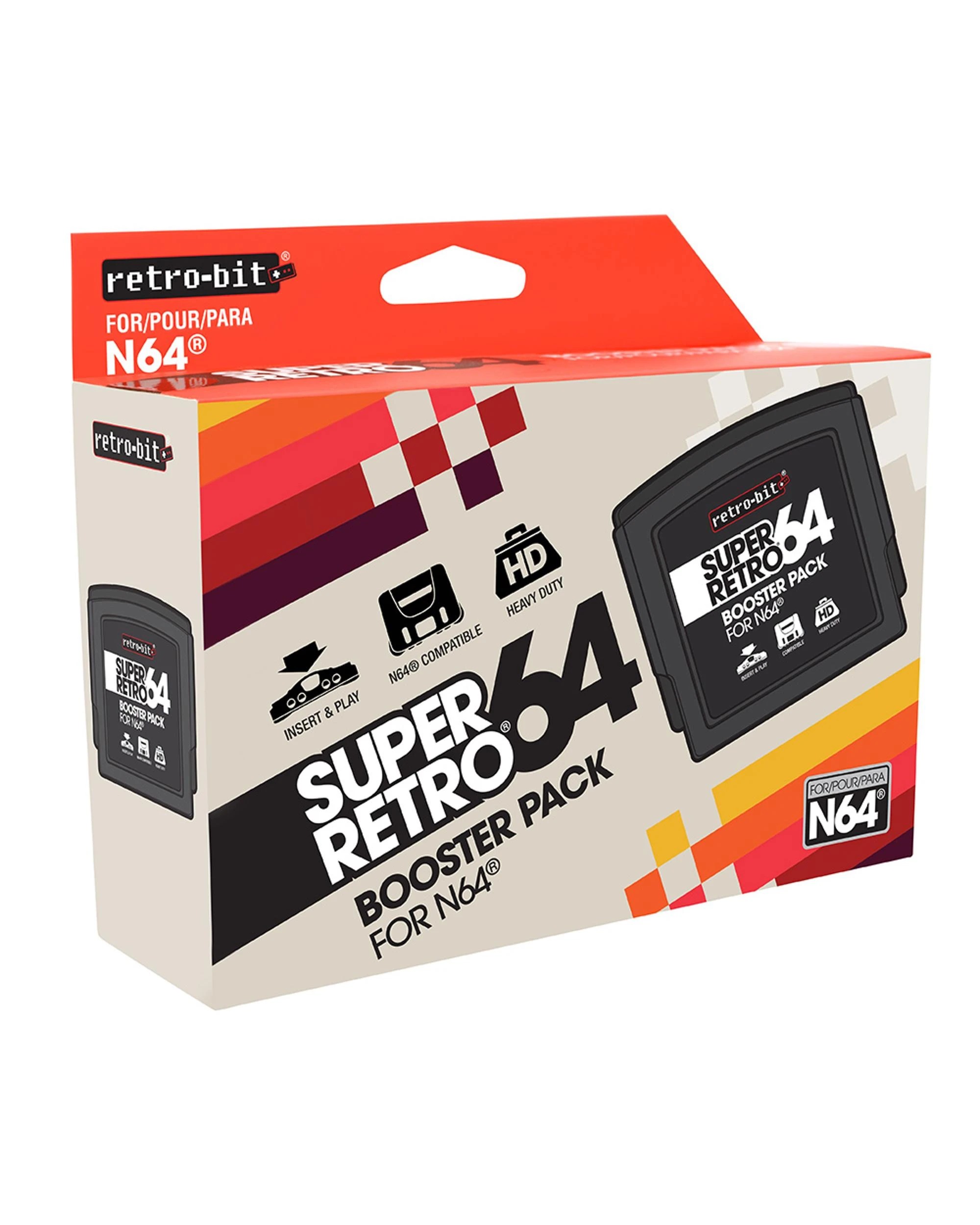 2 Retro Bit Super Retro 64 RAM Booster Pack for Nintendo 64, 2 of 3