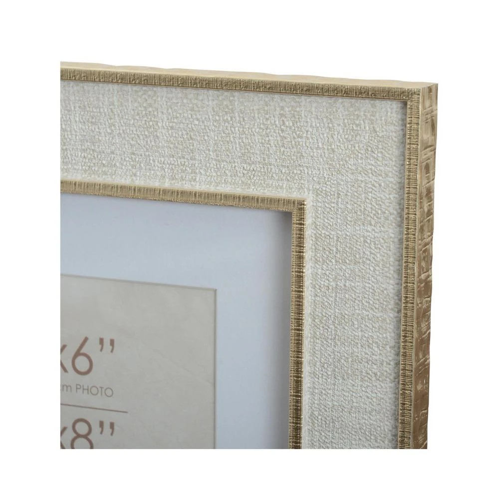 2 Nova 6x8" Frame with 4x6" opening White/Gold, 2 of 4