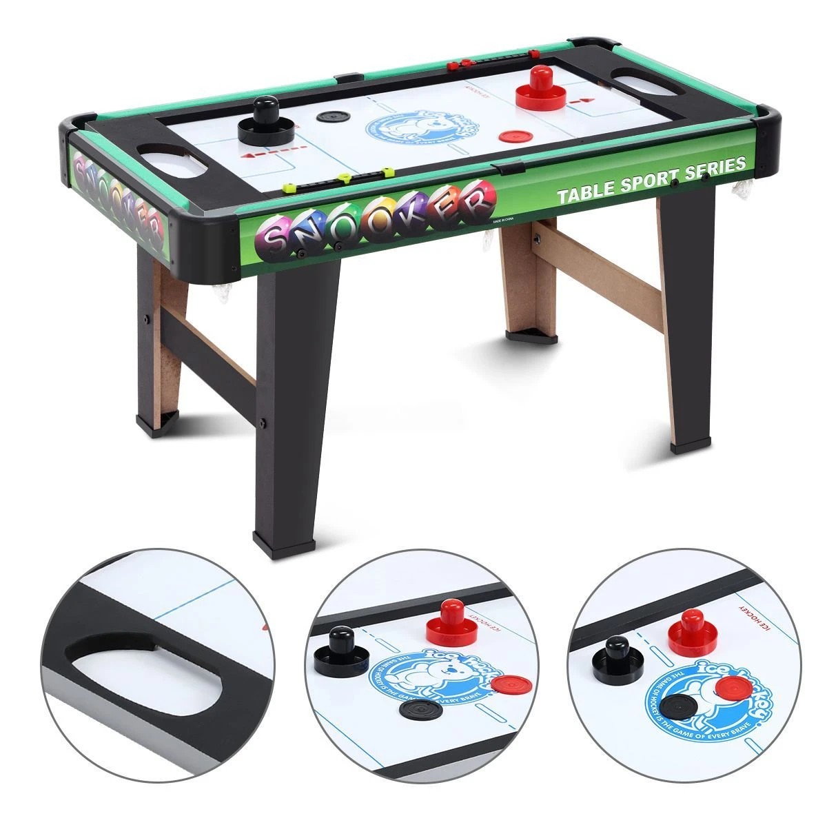 4 AUSWAY Air Hockey Pool Snooker Table4 in 1, 4 of 5
