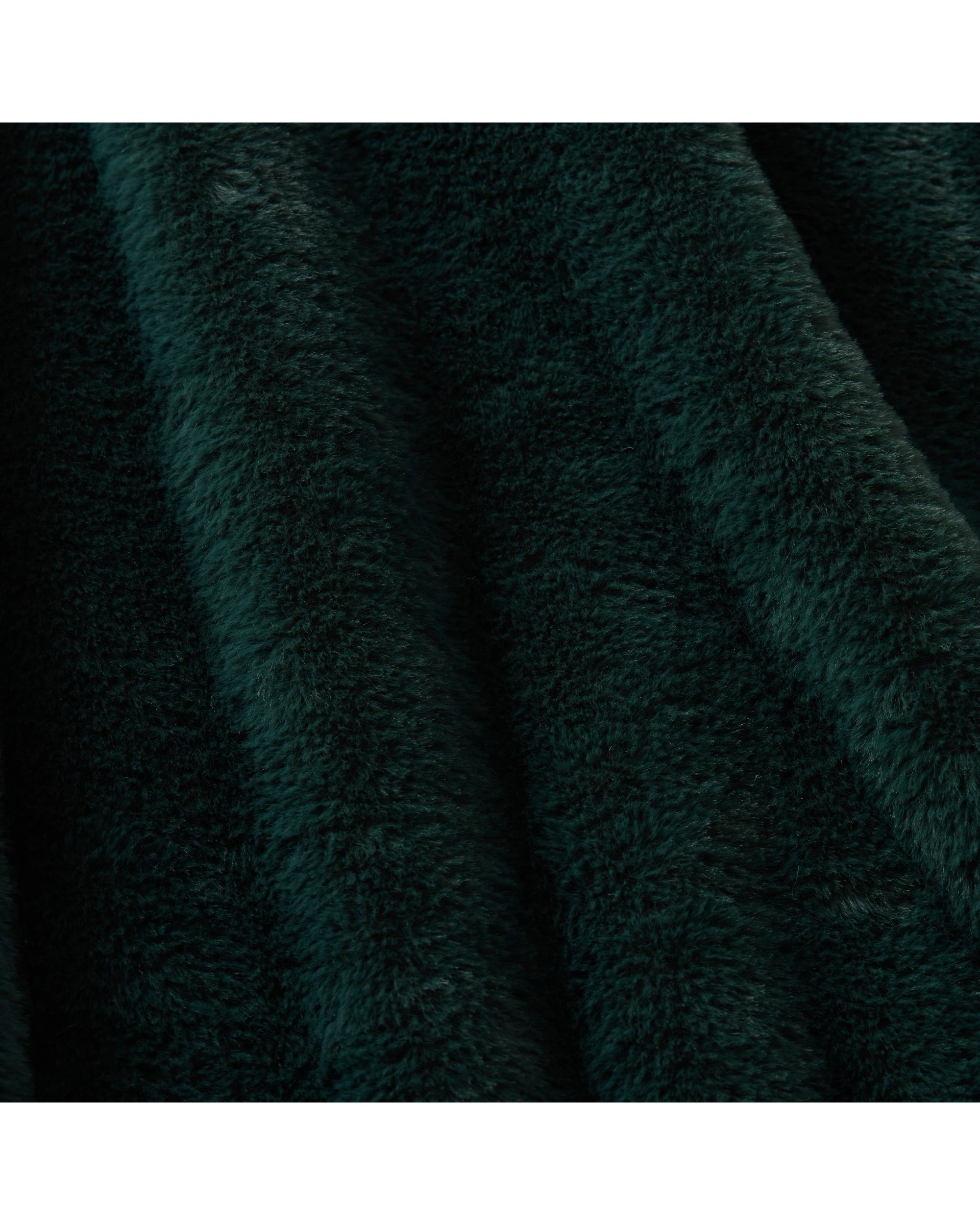 6 Dreamaker Emmett Textured Faux Fur Heated Throw 130x160cm - Deep Teal, 6 of 9