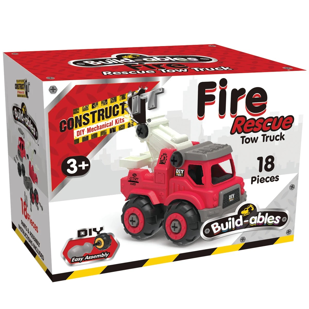 1 Construct-It Build-ables - Fire Rescue Tow Truck, 1 of 5