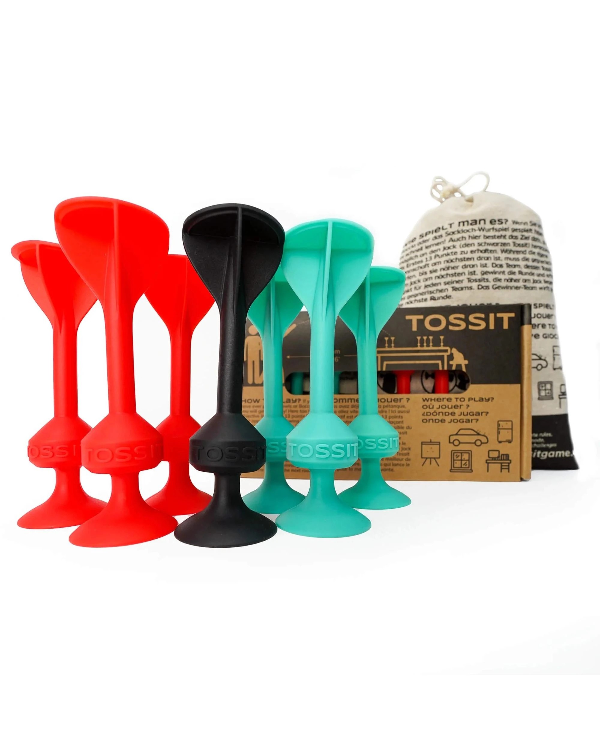 2 TOSSIT Game Original Starter Pack - Cyan/Red - Multi, 2 of 8