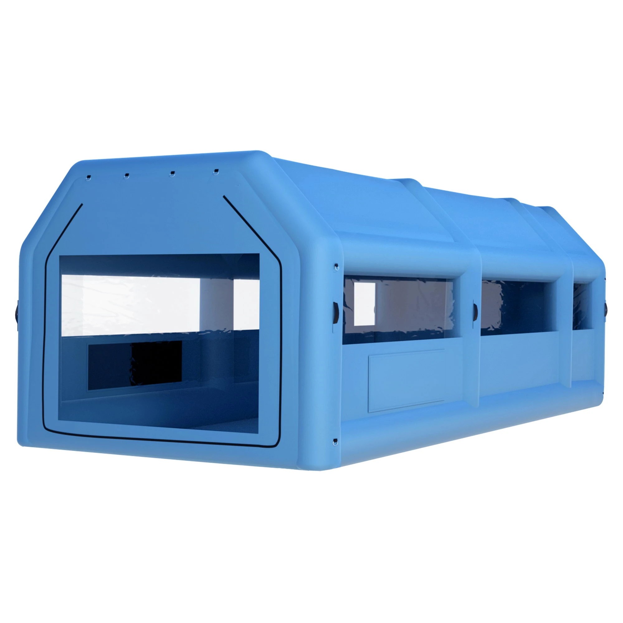 1 Giantz Inflatable Spray Booth Car Paint Tent 2 Blowers Filter Mobile Garage Workstation - Multi, 1 of 5