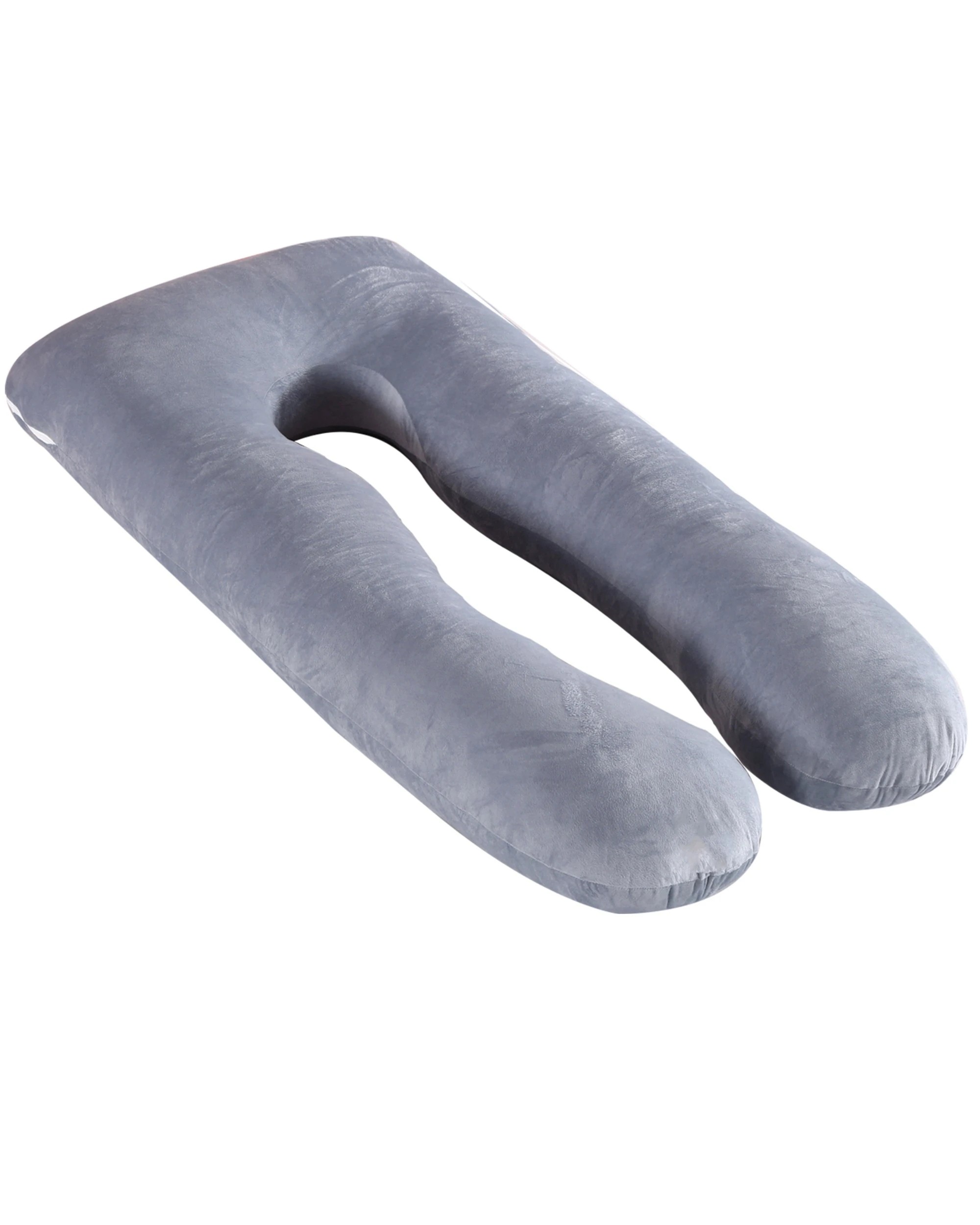 1 Advwin Pregnancy Pillow Full Body Support Maternity Pillow U Shaped - Grey, 1 of 6