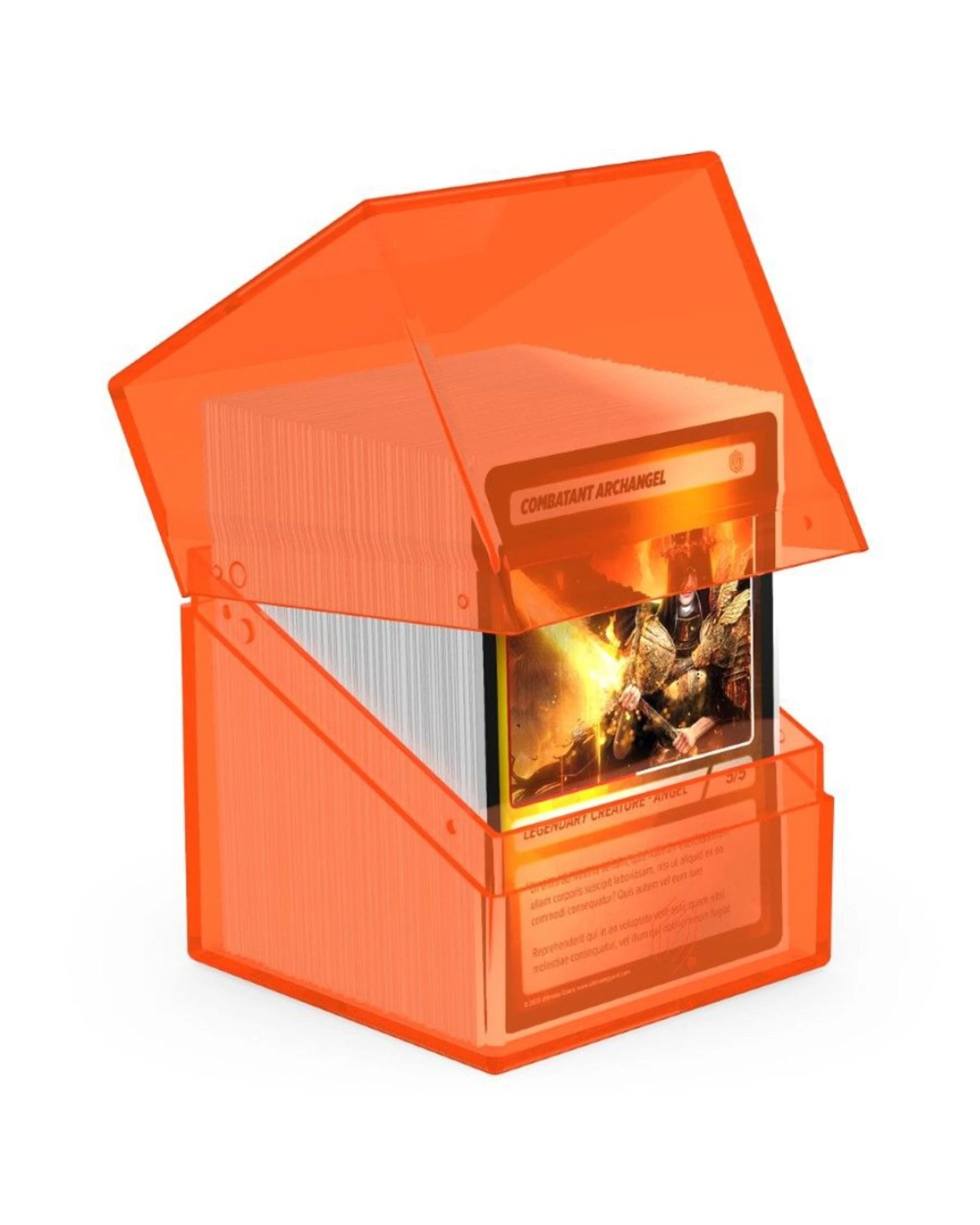 2 Ultimate Guard Boulder 100+ Clear Deck Case - Poppy Topaz - Multi, 2 of 3