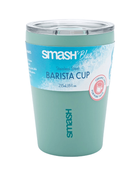 Smash Blue Ceramic Lined Barista Cup 230mL Blue