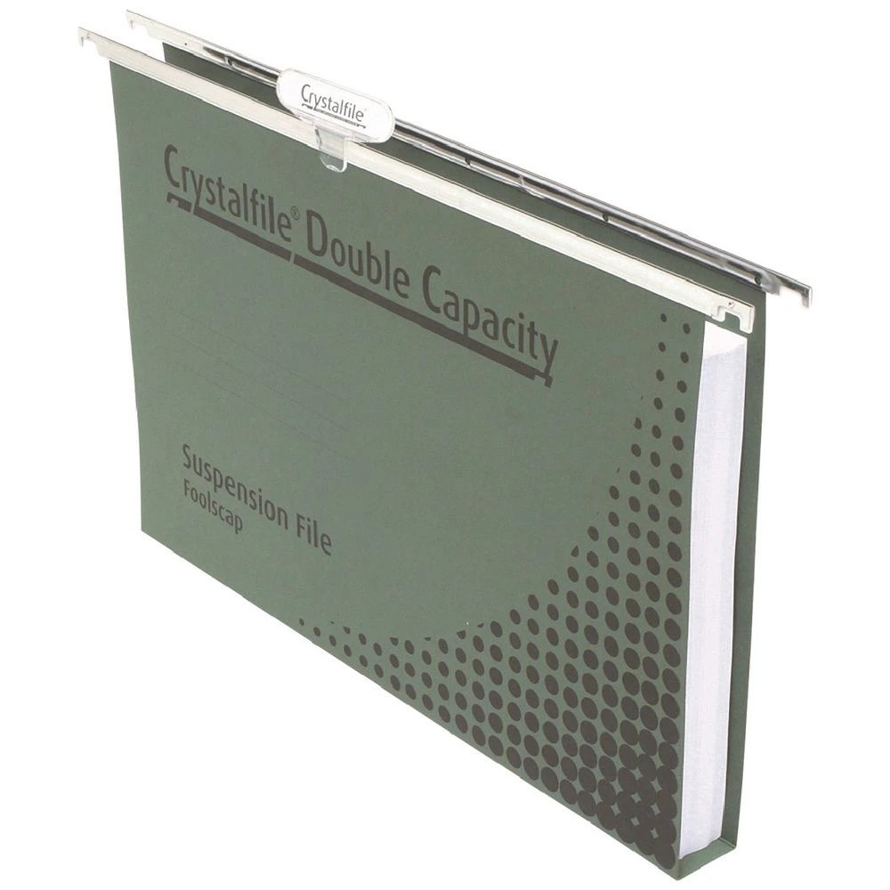1 Crystalfile Foolscap Double Capacity Suspension File 50 Pack, 1 of 1