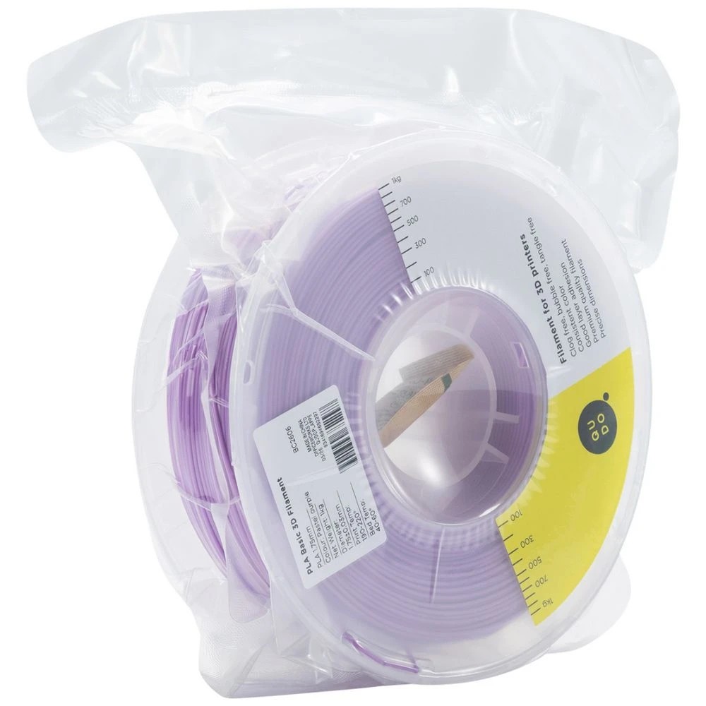 4 Qudo PLA 3D Filament Pastel Purple, 4 of 7
