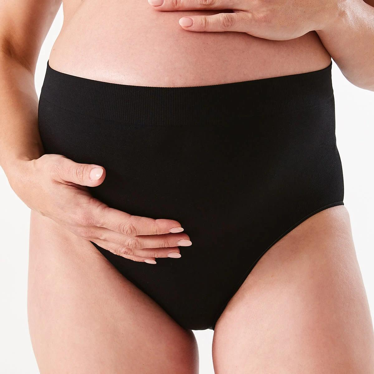 5 3 Pack Maternity Seamfree Over Bump Briefs BLACK, SOFT SAND BEIGE, BLACK, 5 of 8