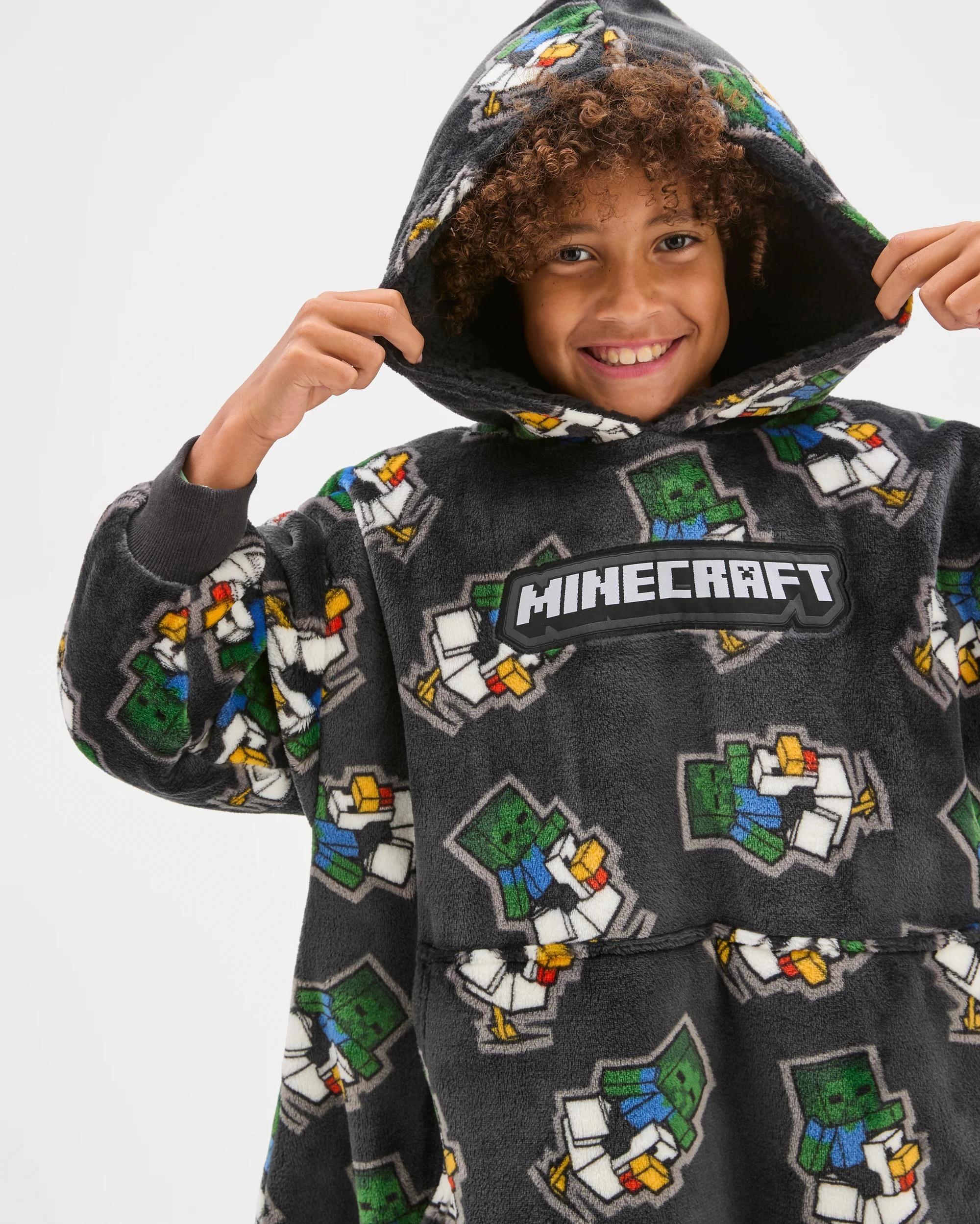 3 Minecraft Coral Fleece Oversized Hoodie MINECRAFT, 3 of 5