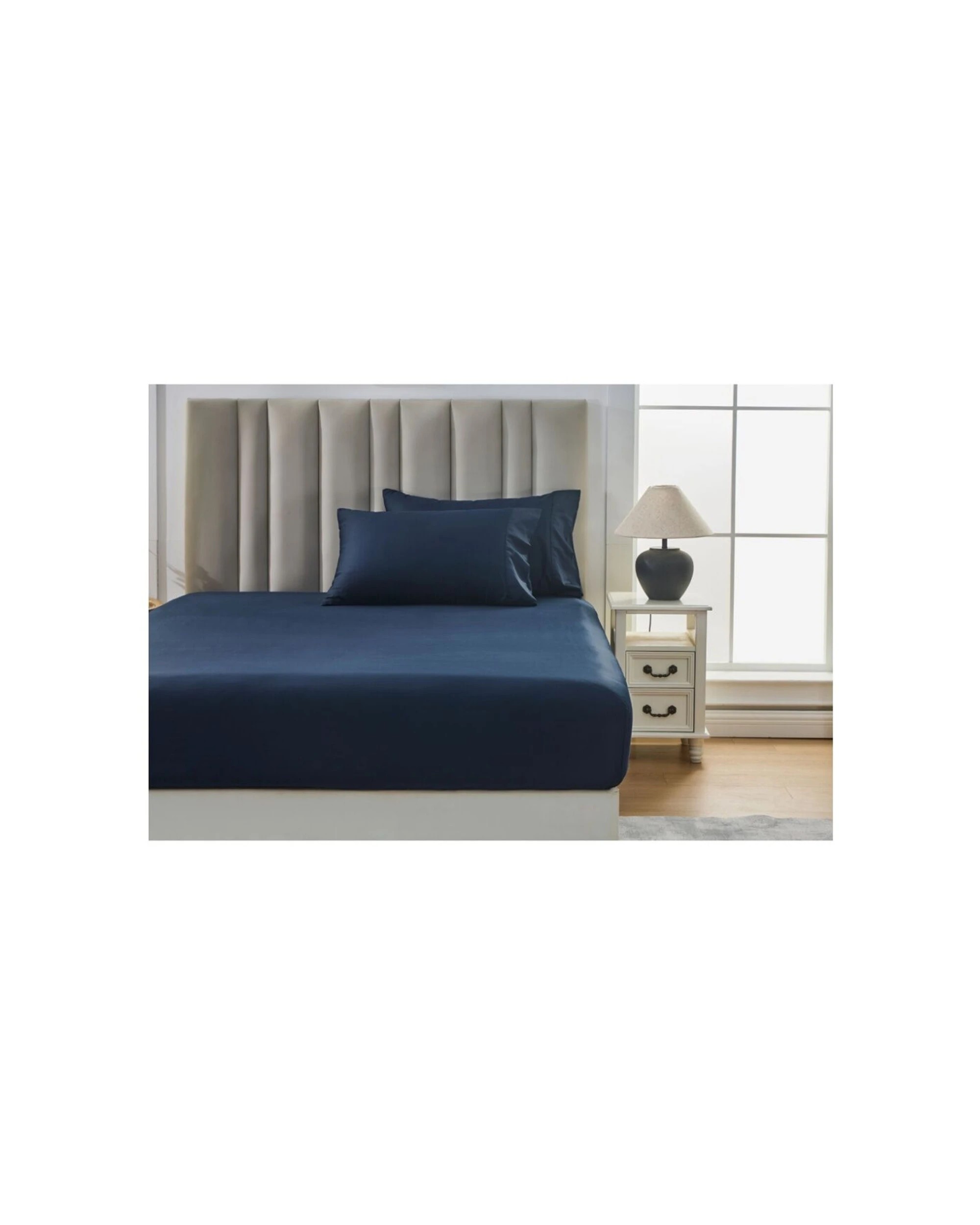 8 Grosvenor House Egyptian Cotton Sheet Set With Pillowcase 500TC - Double Bed - Multi, 8 of 8