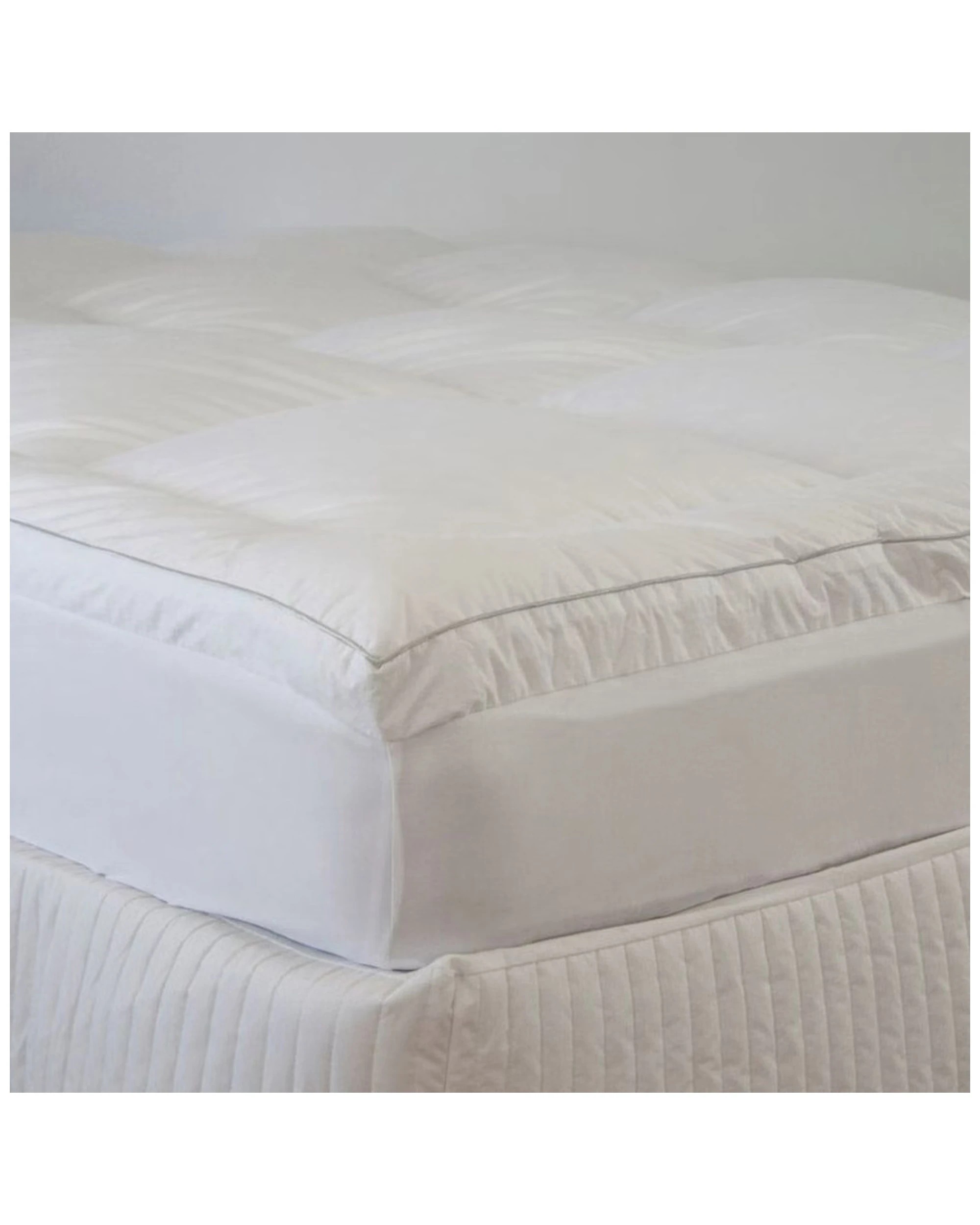 1 Ardor 1500GSM Ball Fibre King Single Mattress Topper V P Cotton Microfibre, 1 of 3