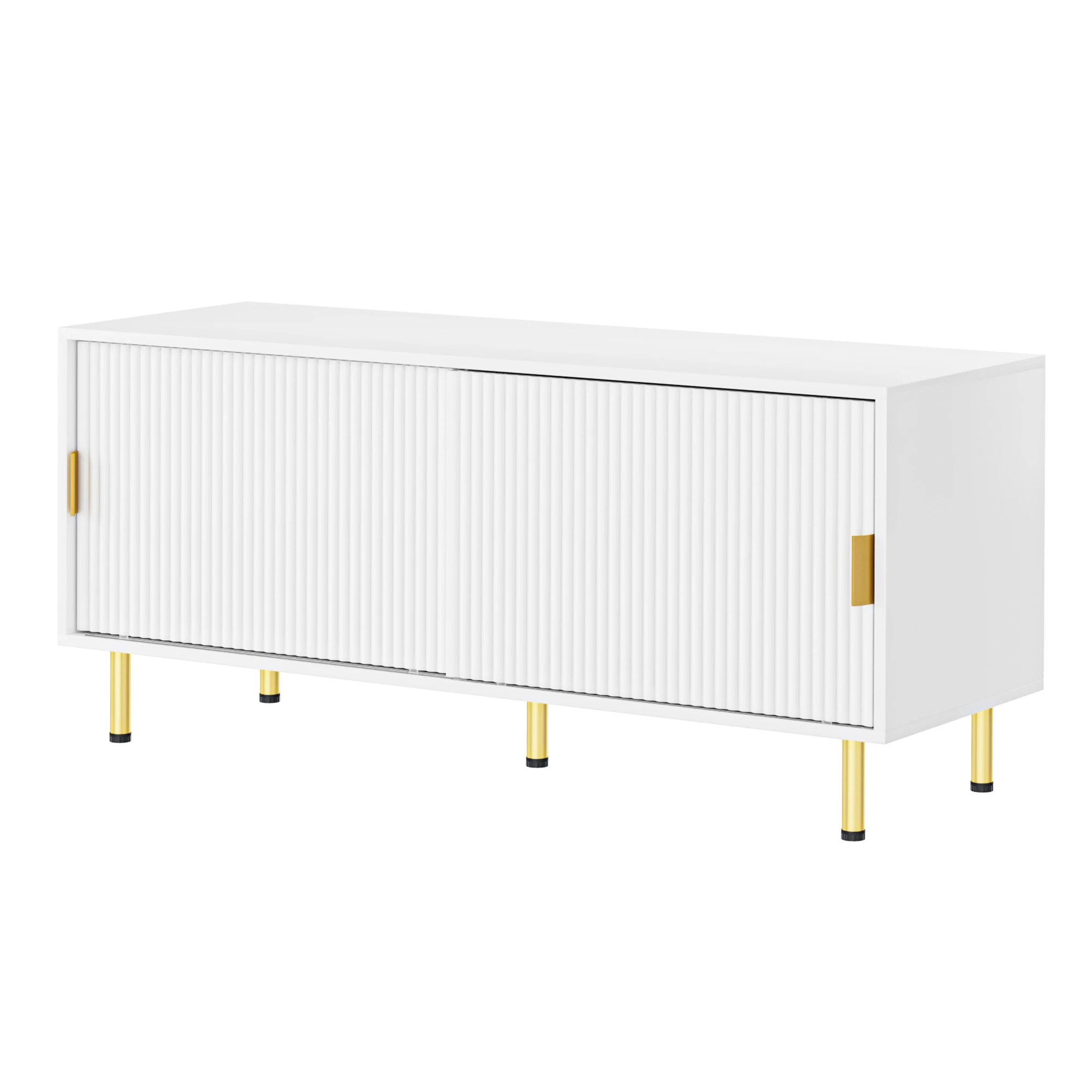 1 Levede 120cm Entertainment Unit - White, 1 of 8