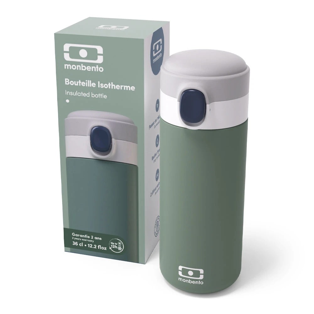 5 Monbento Mb Pop Insulated Bottle Natural - Green - Green, 5 of 5