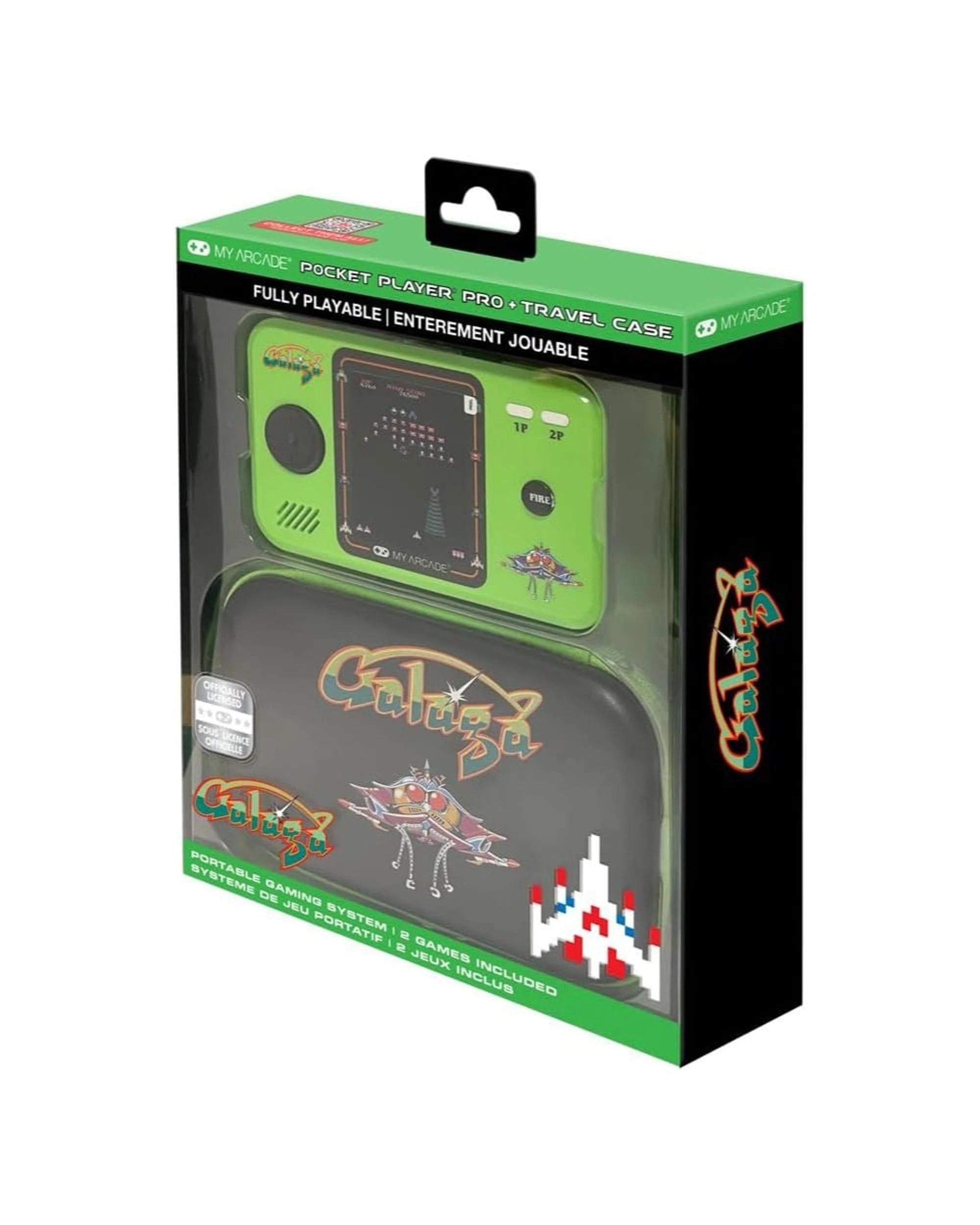 1 My Arcade Galaga Pocket Player Pro + Travel Case, 1 of 8