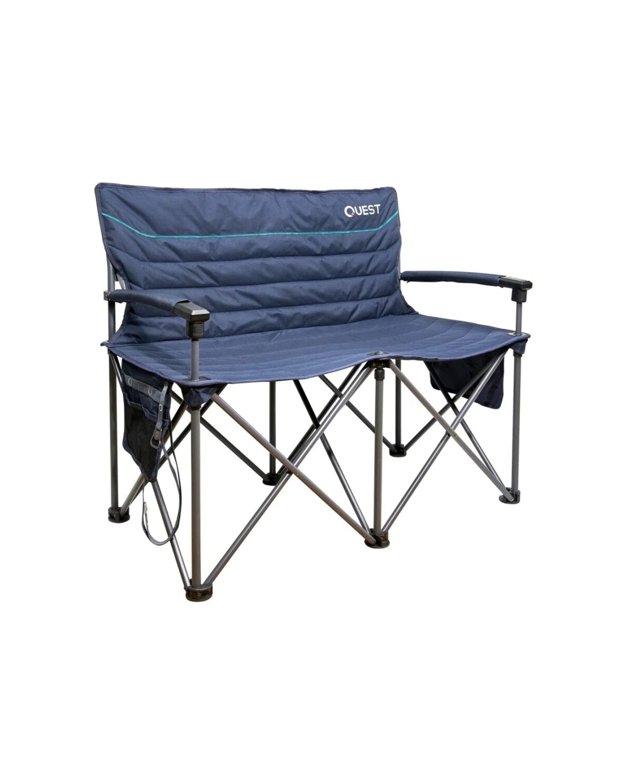 1 Quest Outdoors Castaway 2 Seater Outdoor Sofa Padded Ripstop Polyester, 1 of 6