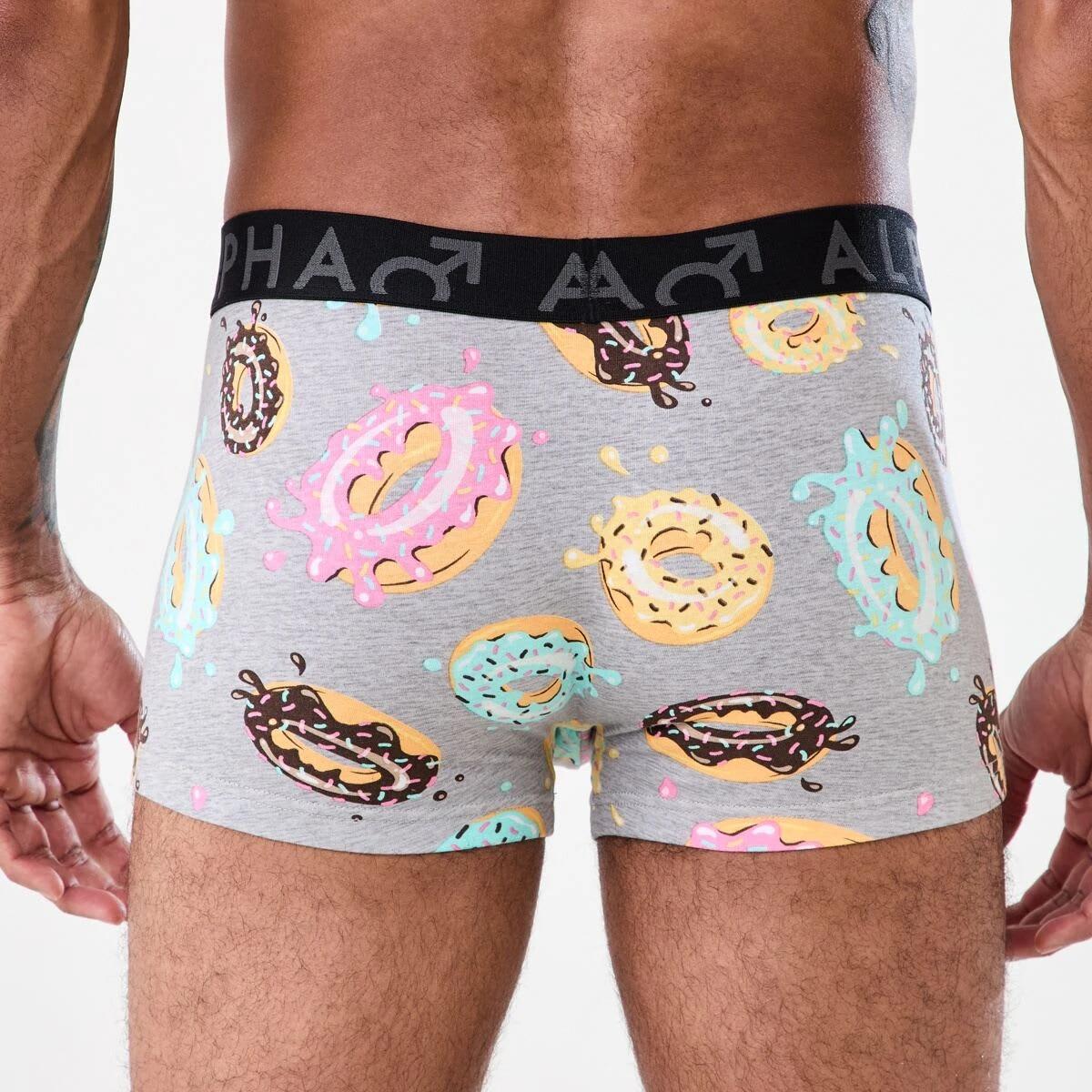 6 3 Pack Print Plain Trunks DONUT SPLATTER, 6 of 7