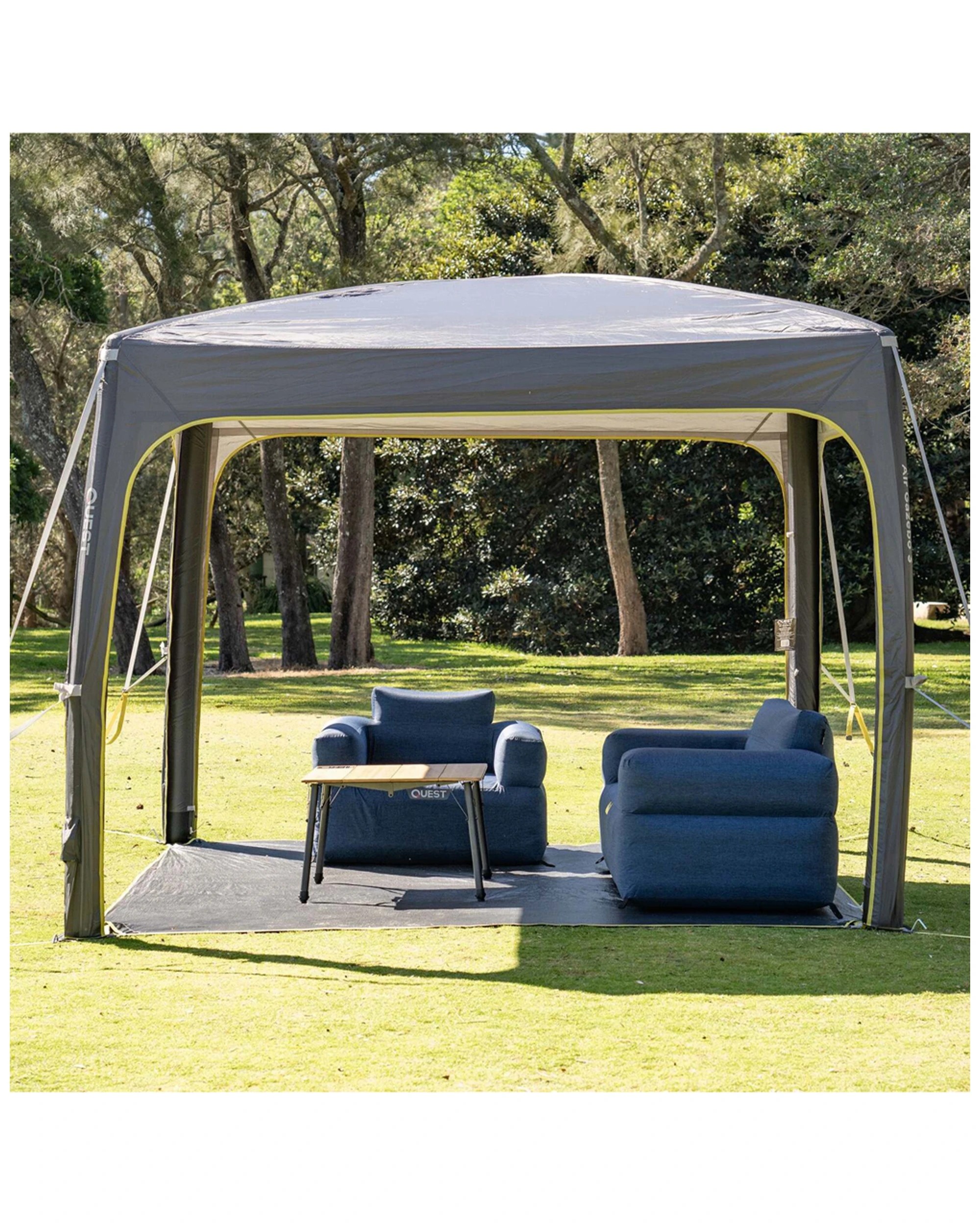 5 Quest Outdoors Air Inflatable Sofa 1 Portable Design Camping Furniture - Blue, 5 of 6