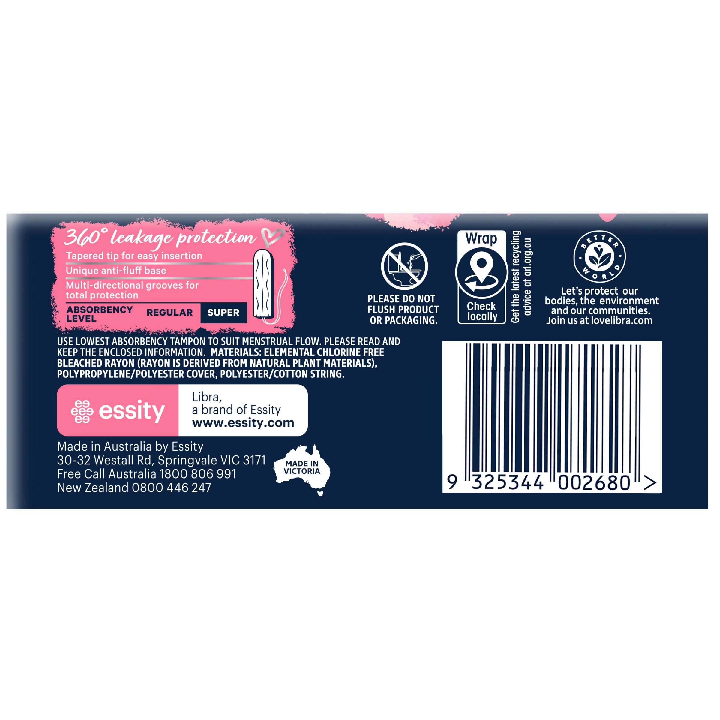 3 Libra 16 Pack Original Super Tampons, 3 of 7