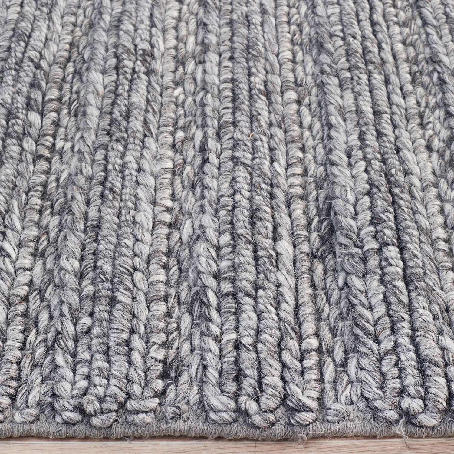 5 Common Ground Rugs Meadow 801 225x155cm - Medium Handwoven Floor Rug - Grey, 5 of 7